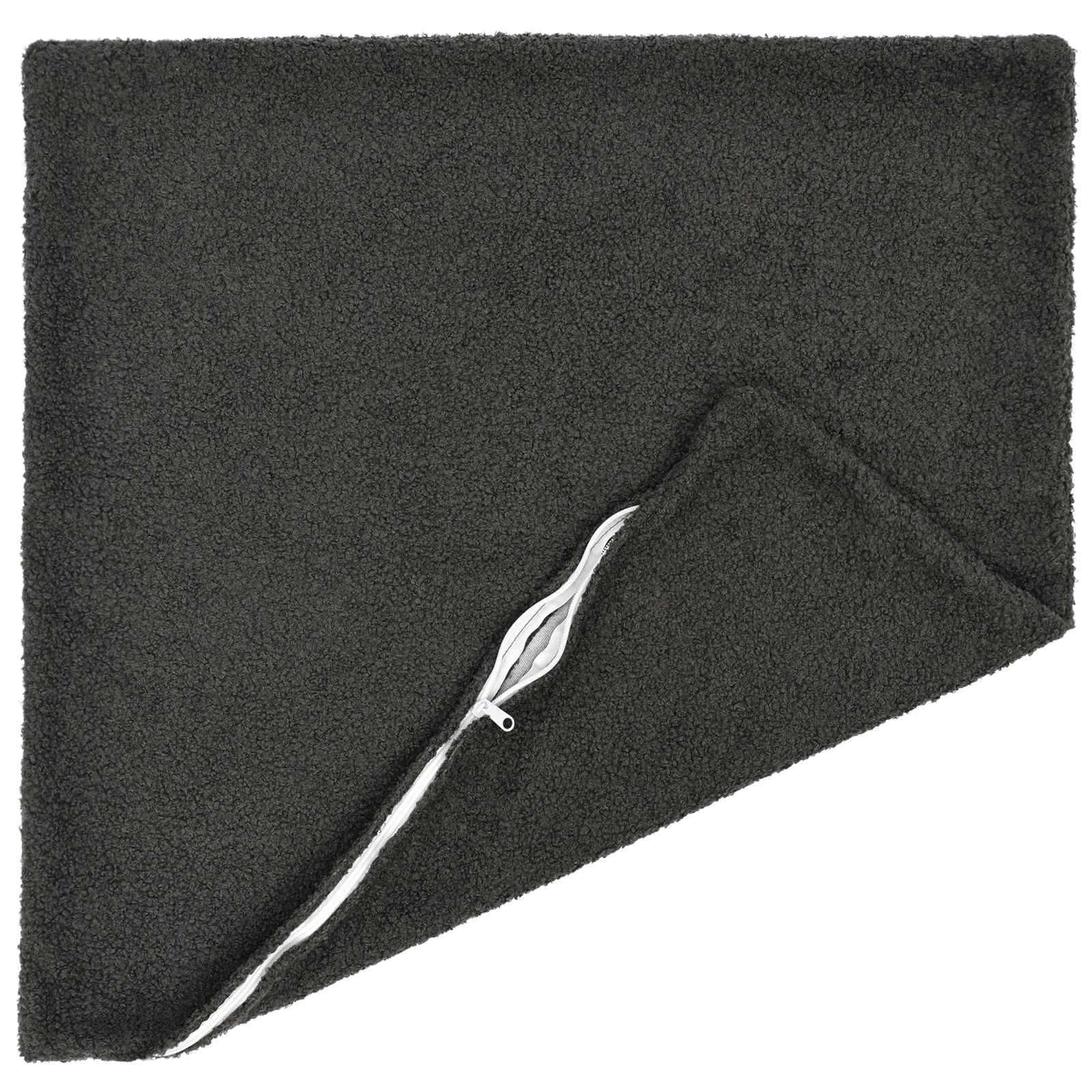 Párna huzat 2 pcs heerlen sötétszürke 60 x 60 cm bouclé