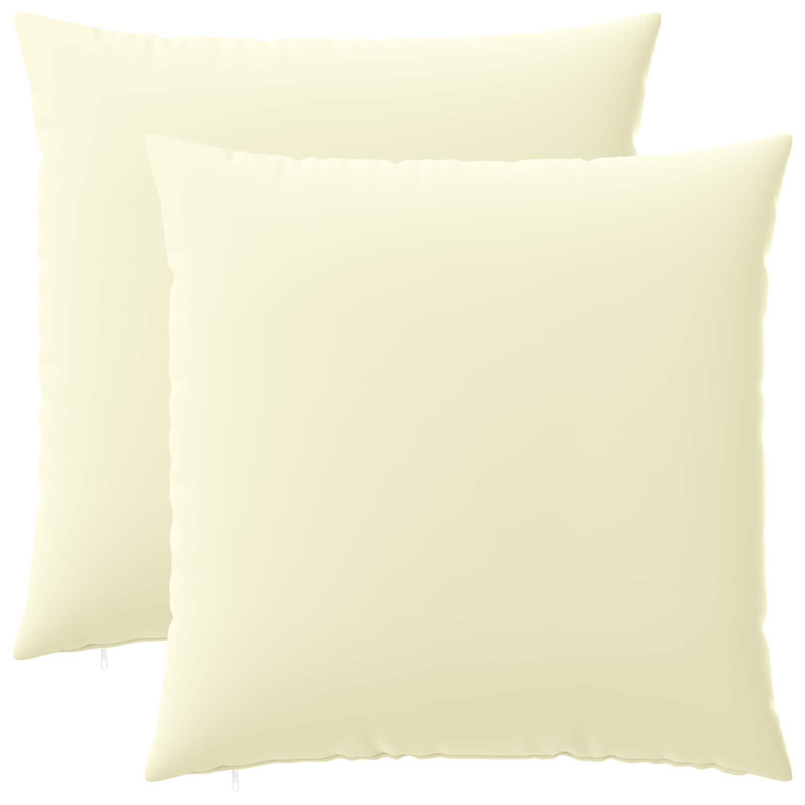 Párna huzat 2 pcs heerlen krémszínű 60 x 60 cm poliészter