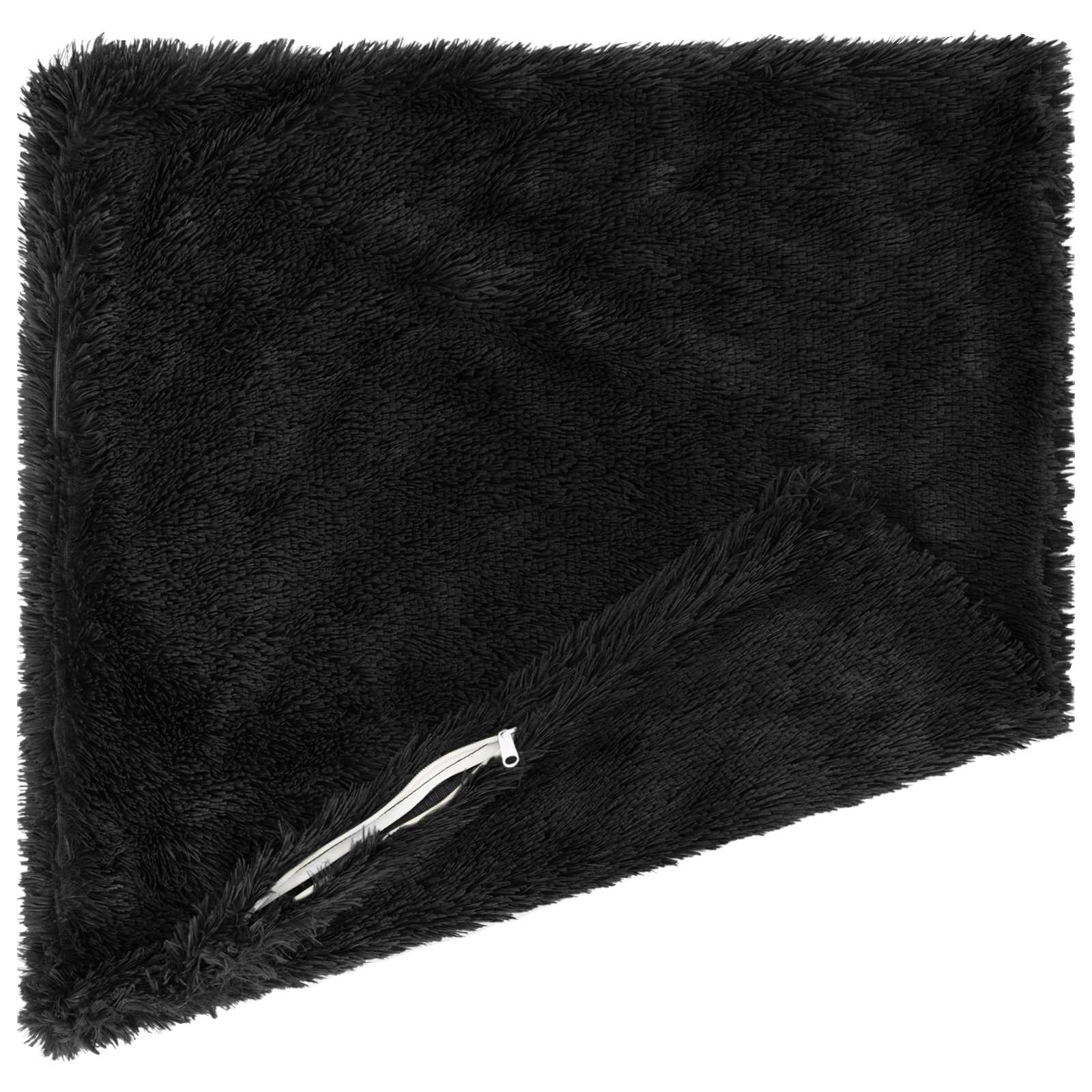 Párna huzat 6 pcs heerlen fekete 60 x 60 cm pv mikroplüss