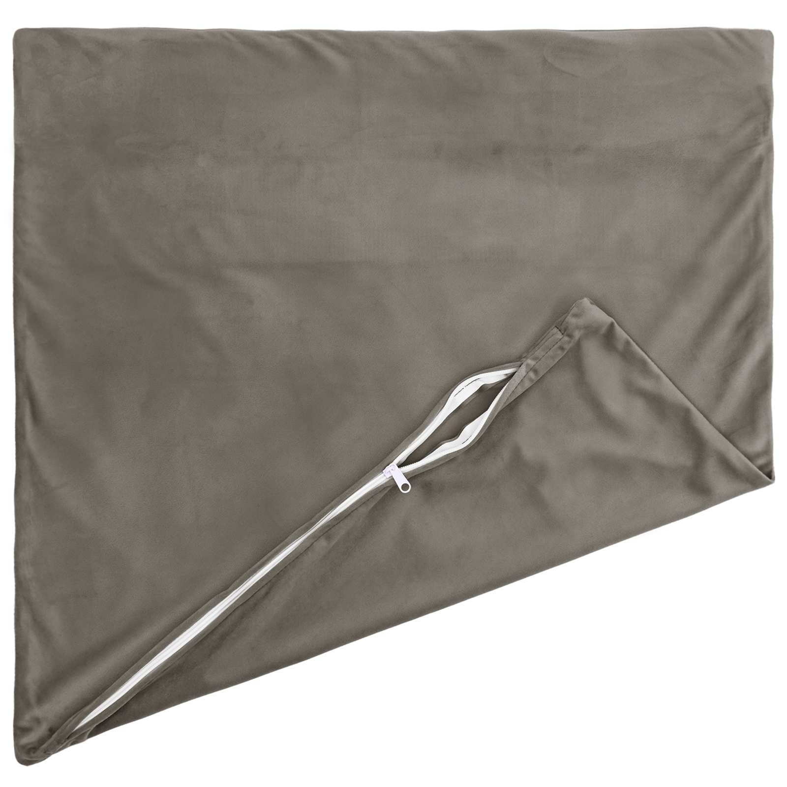 Párna huzat 2 pcs heerlen világosszürke 65 x 65 cm bársony