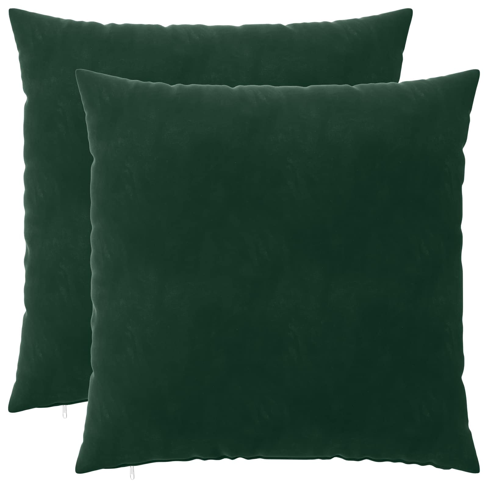 Párna huzat 2 pcs heerlen sötétzöld 65 x 65 cm bársony