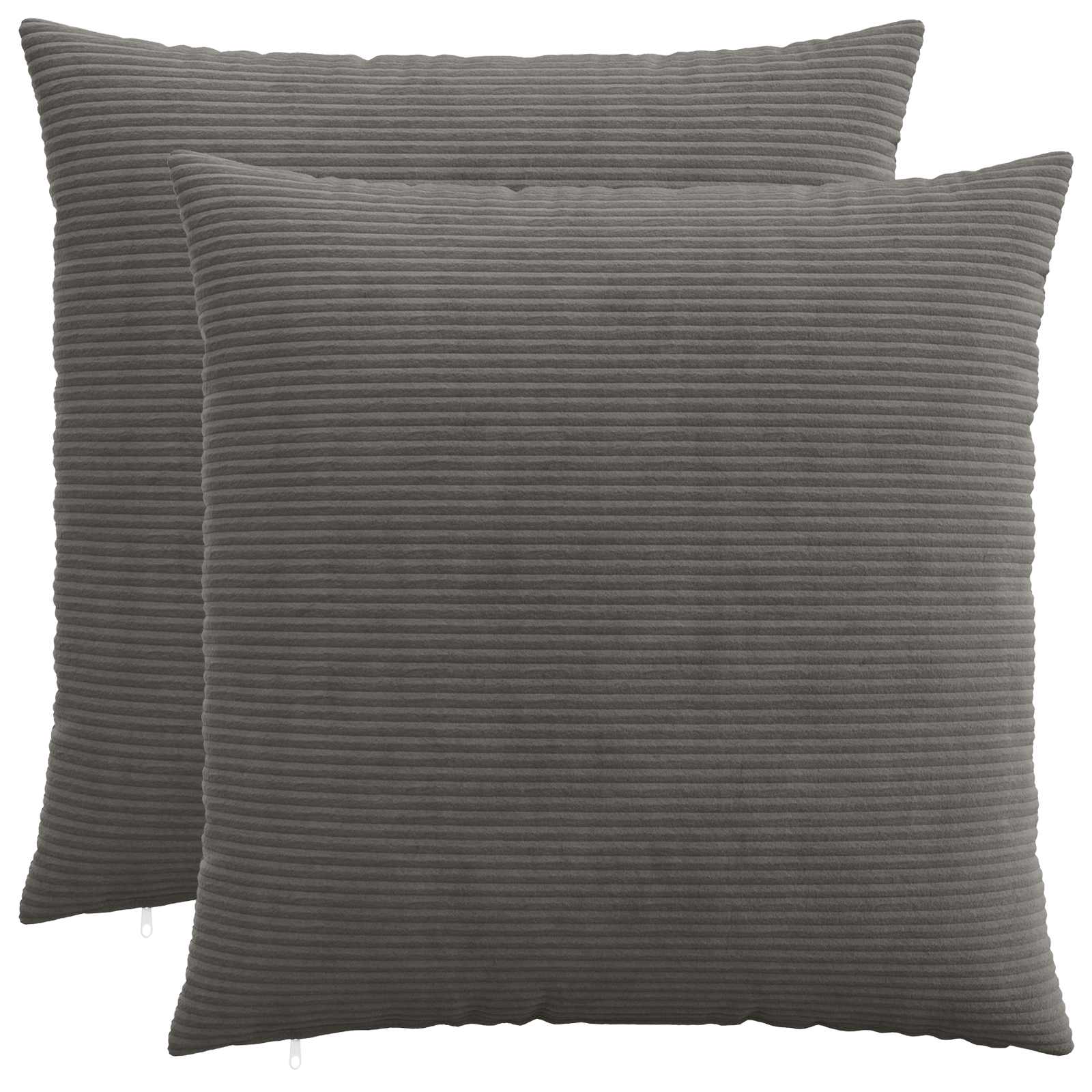 Párna huzat 2 pcs heerlen sötétszürke 65 x 65 cm cord