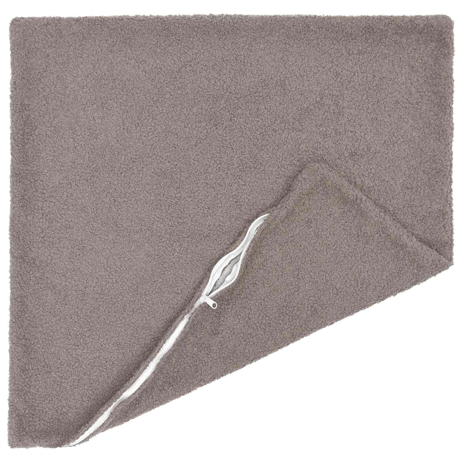Párna huzat 2 pcs heerlen világosszürke 65 x 65 cm bouclé
