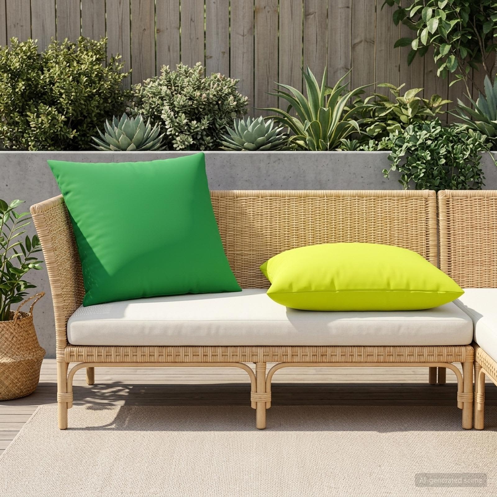 Párna huzat 2 pcs heerlen fényes zöld 80 x 80 cm poliészter