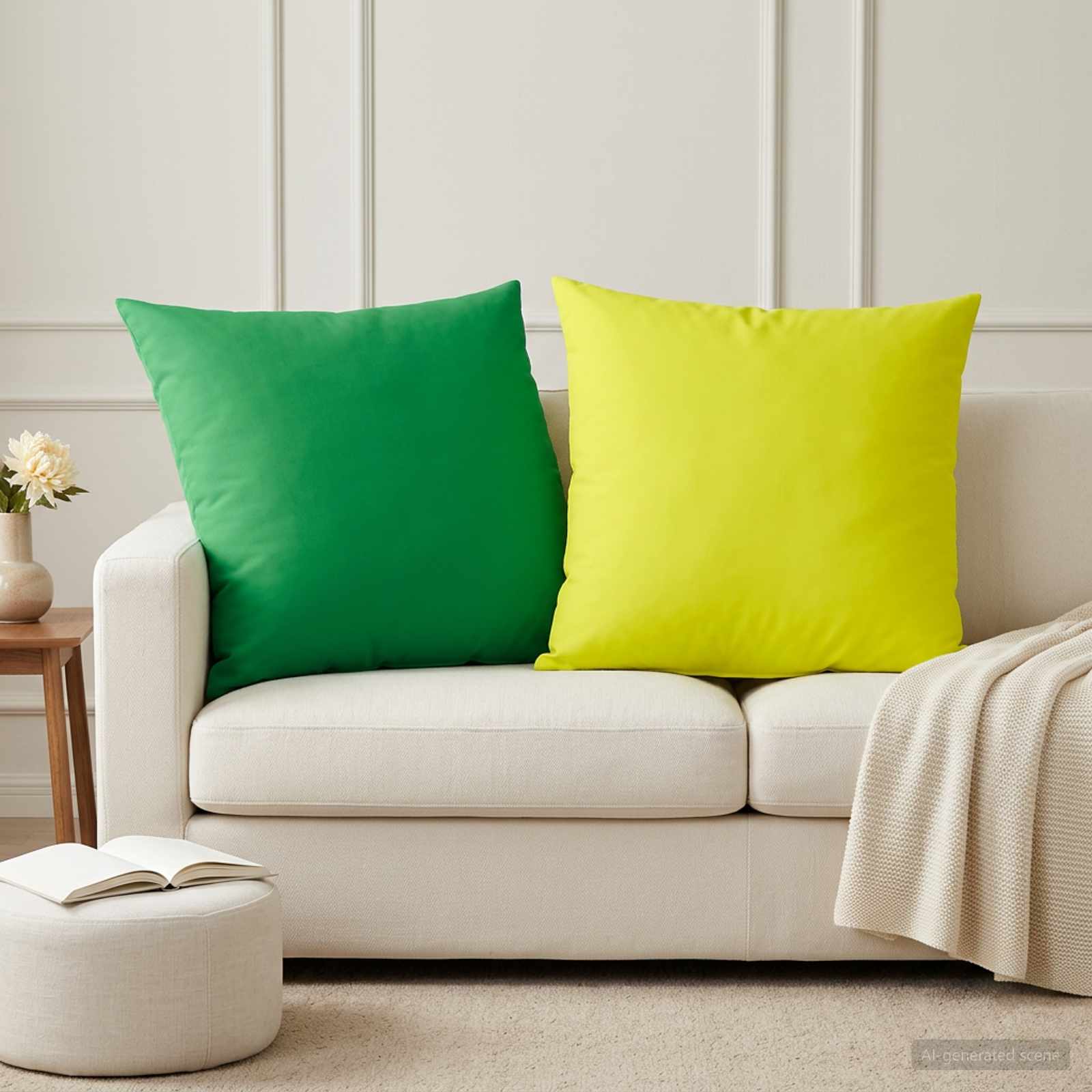 Párna huzat 2 pcs heerlen fényes zöld 80 x 80 cm poliészter