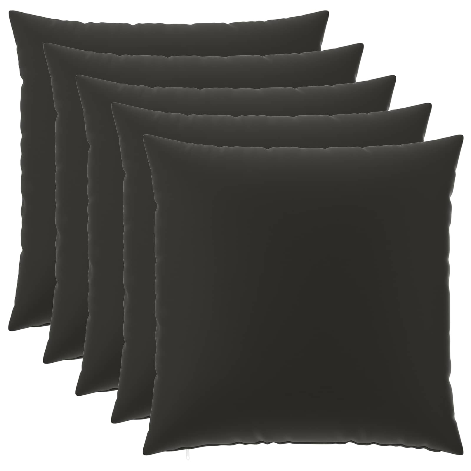 Párna huzat 6 pcs heerlen fekete 65 x 65 cm poliészter