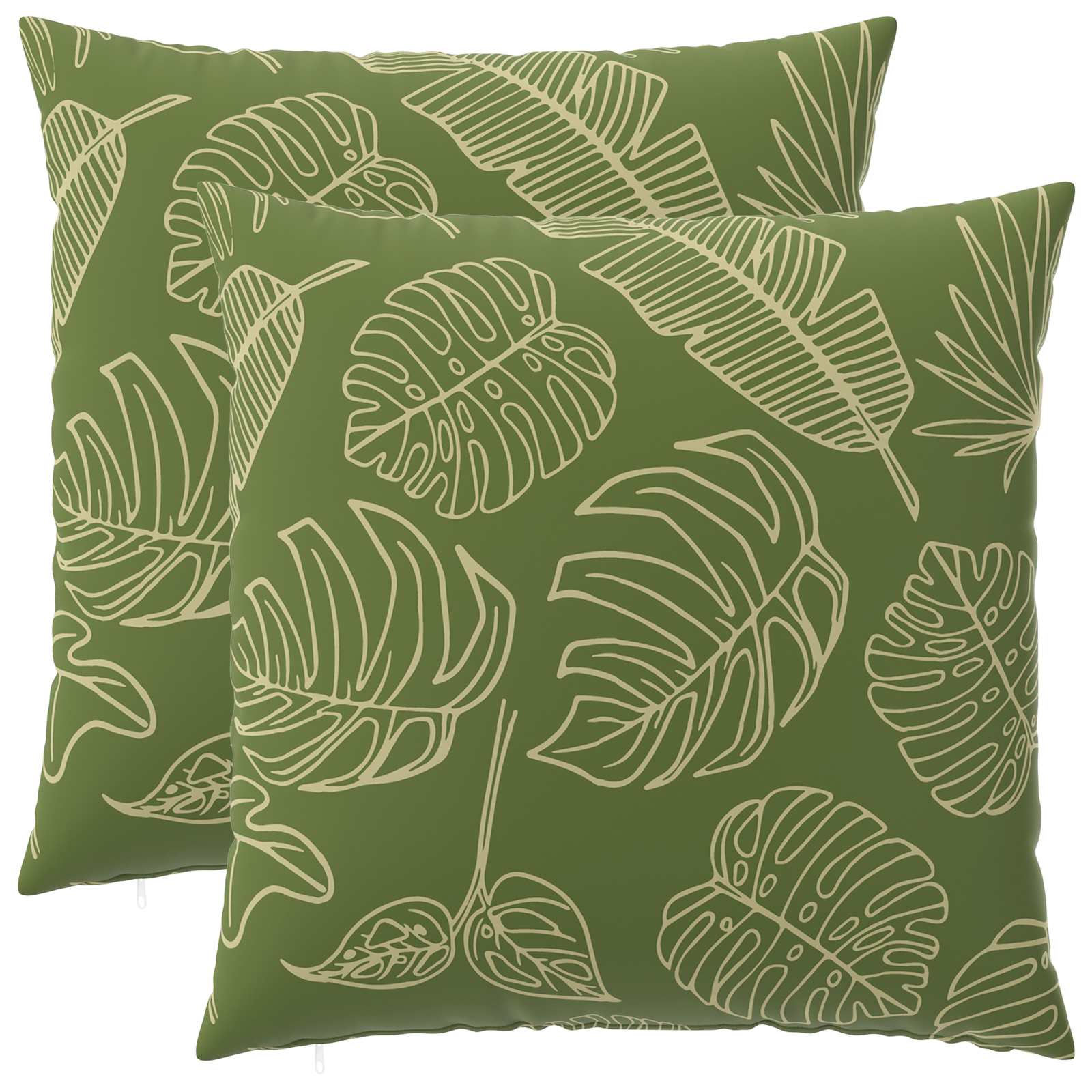 Párna huzat 2 pcs heerlen levélminta 65 x 65 cm poliészter