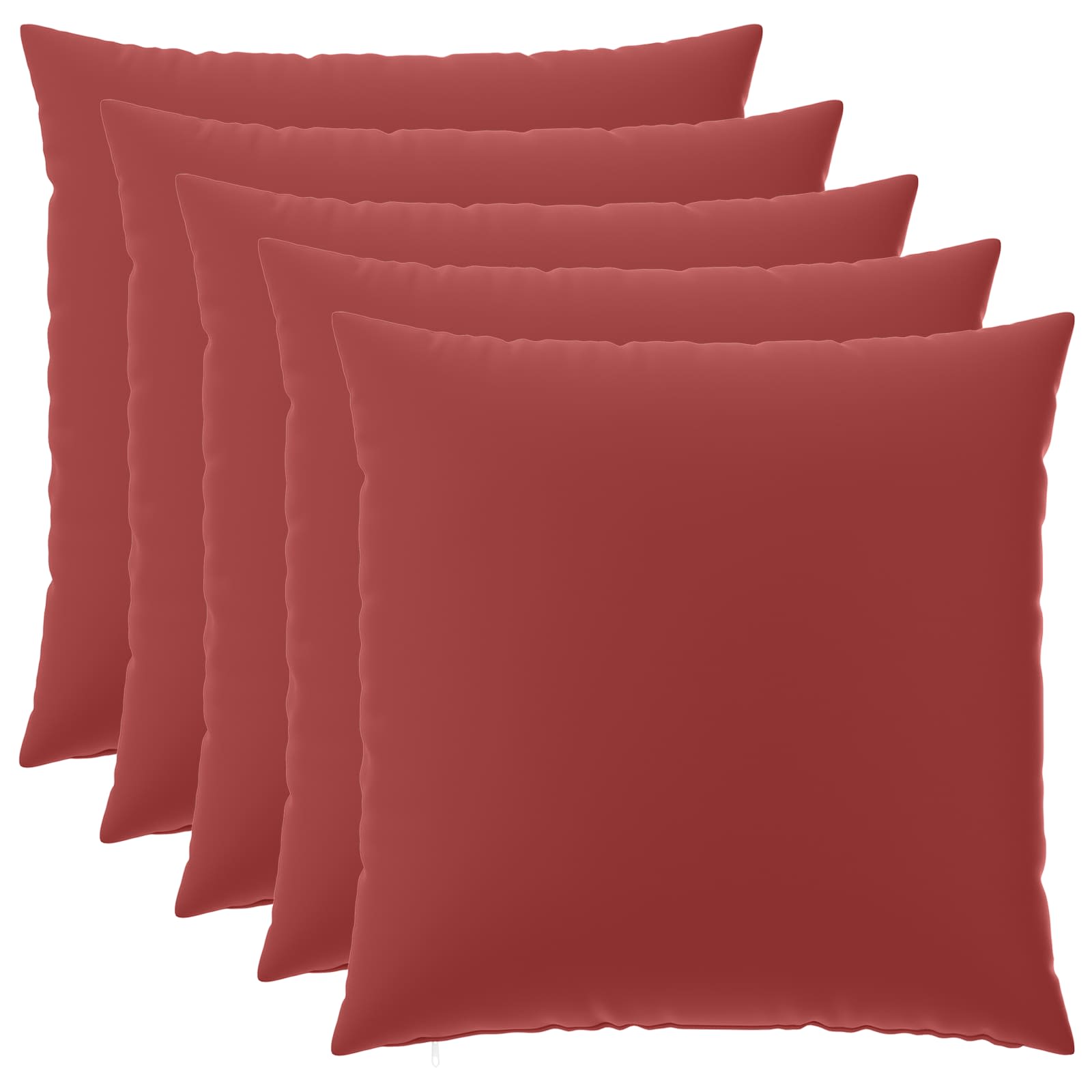 Párna huzat 6 pcs heerlen bordó 65 x 65 cm poliészter