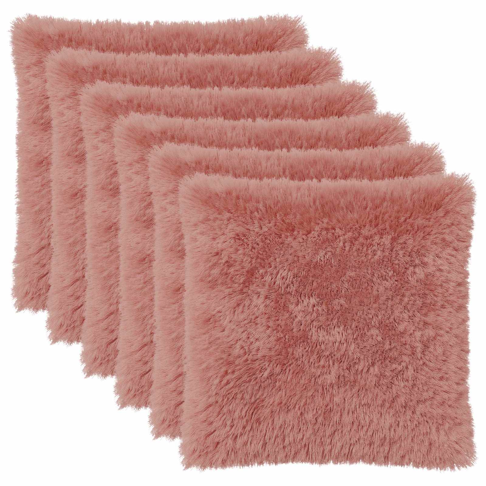 Párna huzat 6 pcs heerlen rózsaszín 65 x 65 cm pv mikroplüss