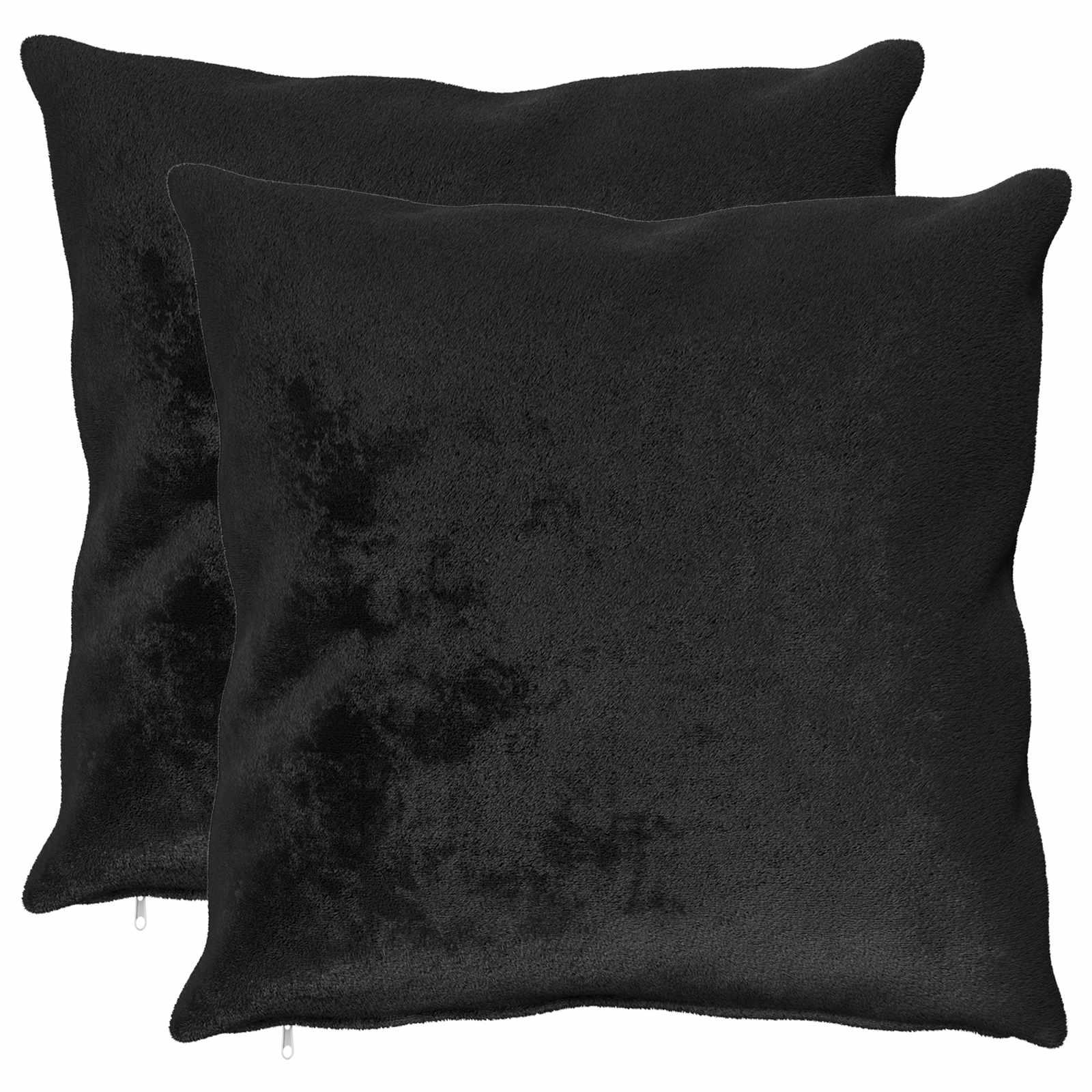 Párna huzat 2 pcs heerlen fekete 65 x 65 cm flanell