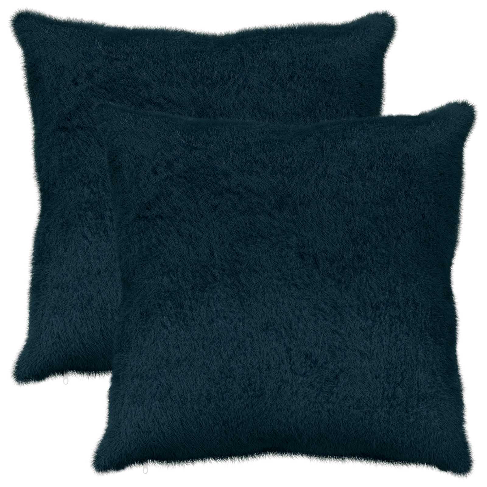 Párna huzat 2 db heerlen sötétkék 65 x 65 cm műnyúl szőr
