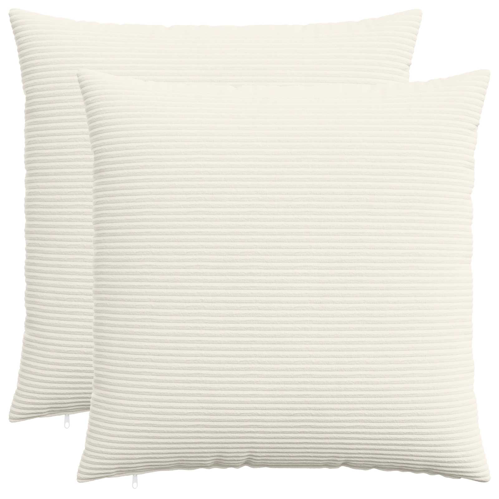 Párna huzat 2 pcs heerlen krémszínű 70 x 70 cm cord