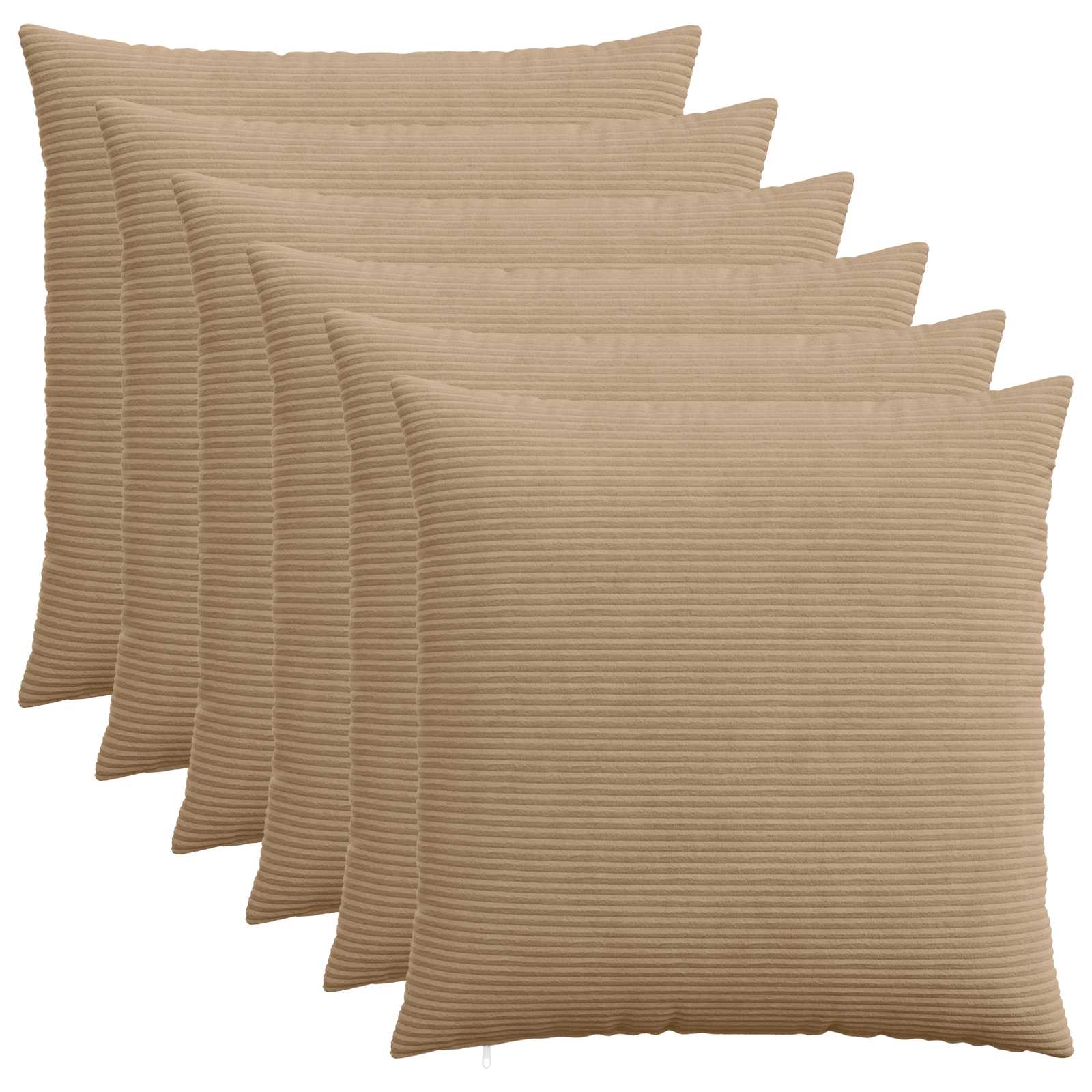 Párna huzat 6 pcs heerlen barna 70 x 70 cm cord