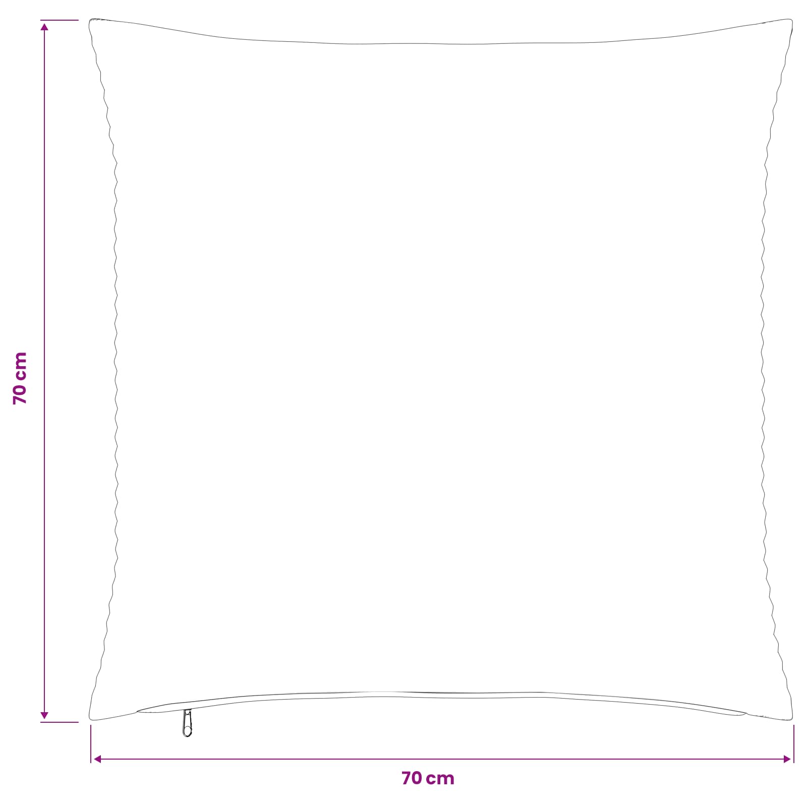 Párna huzat 6 pcs heerlen barna 70 x 70 cm cord