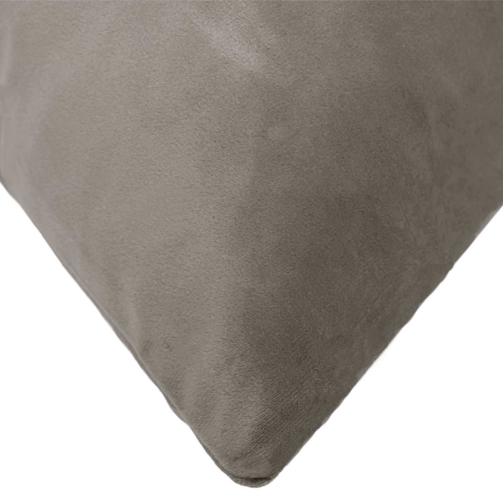 Párna huzat 6 pcs heerlen világosszürke 80 x 80 cm bársony