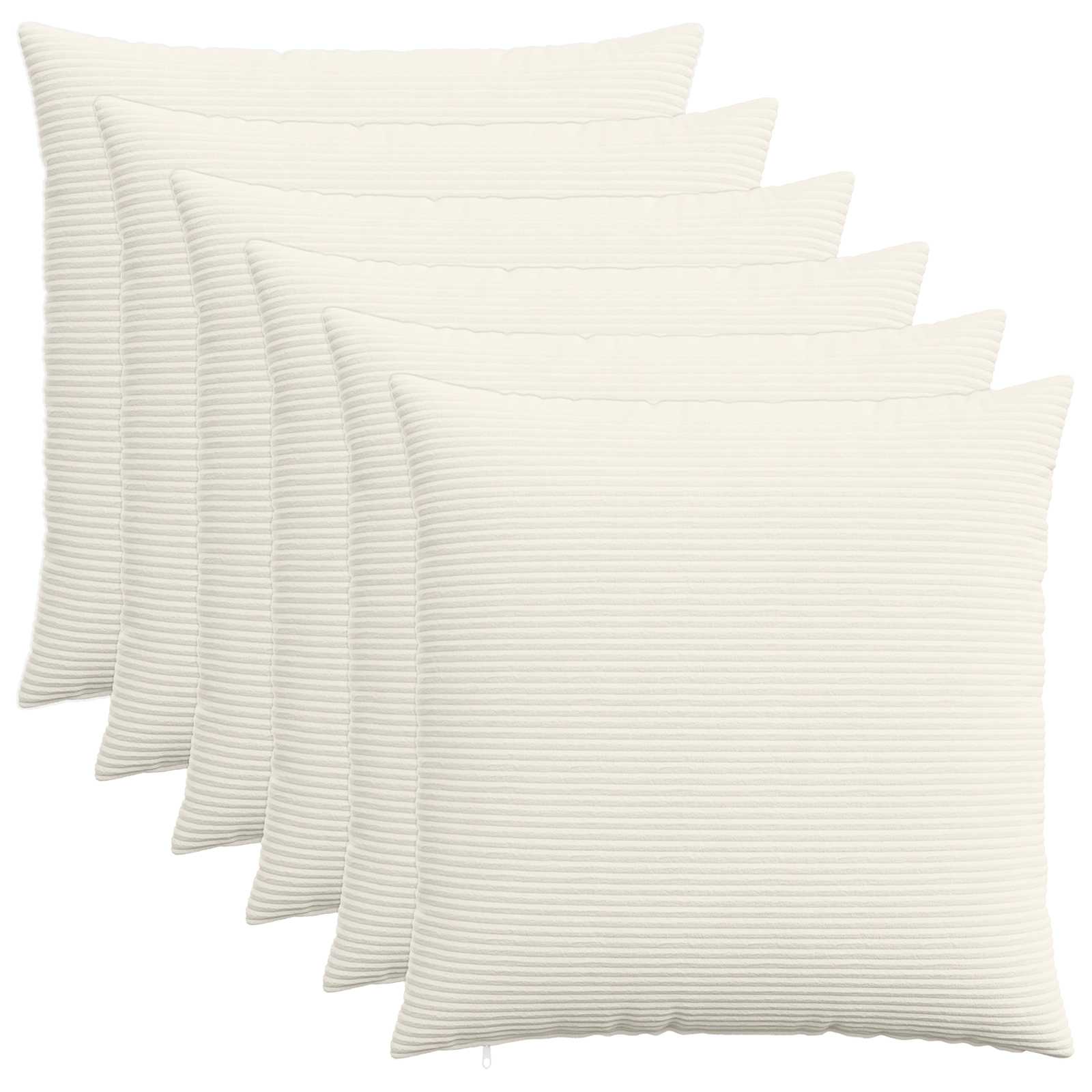Párna huzat 6 pcs heerlen krémszínű 80 x 80 cm cord