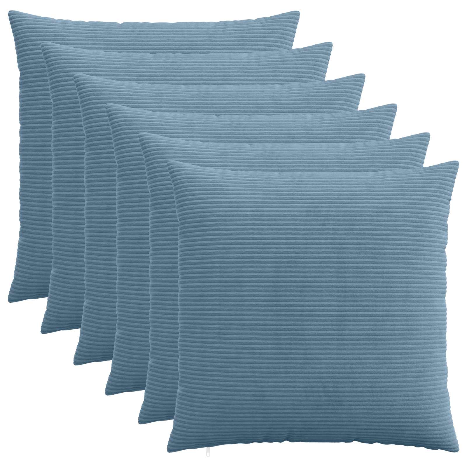 Párna huzat 6 db heerlen kék 80 x 80 cm cord