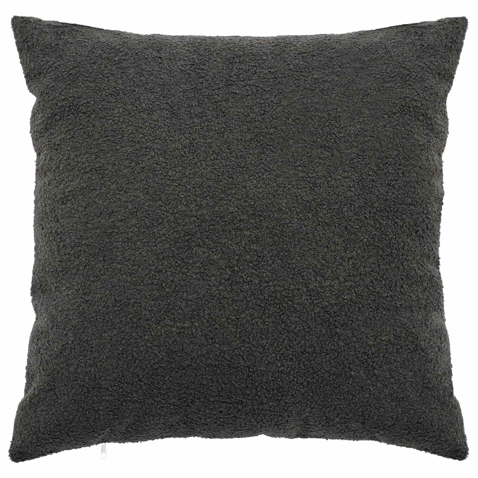 Párna huzat 6 pcs heerlen sötétszürke 80 x 80 cm bouclé