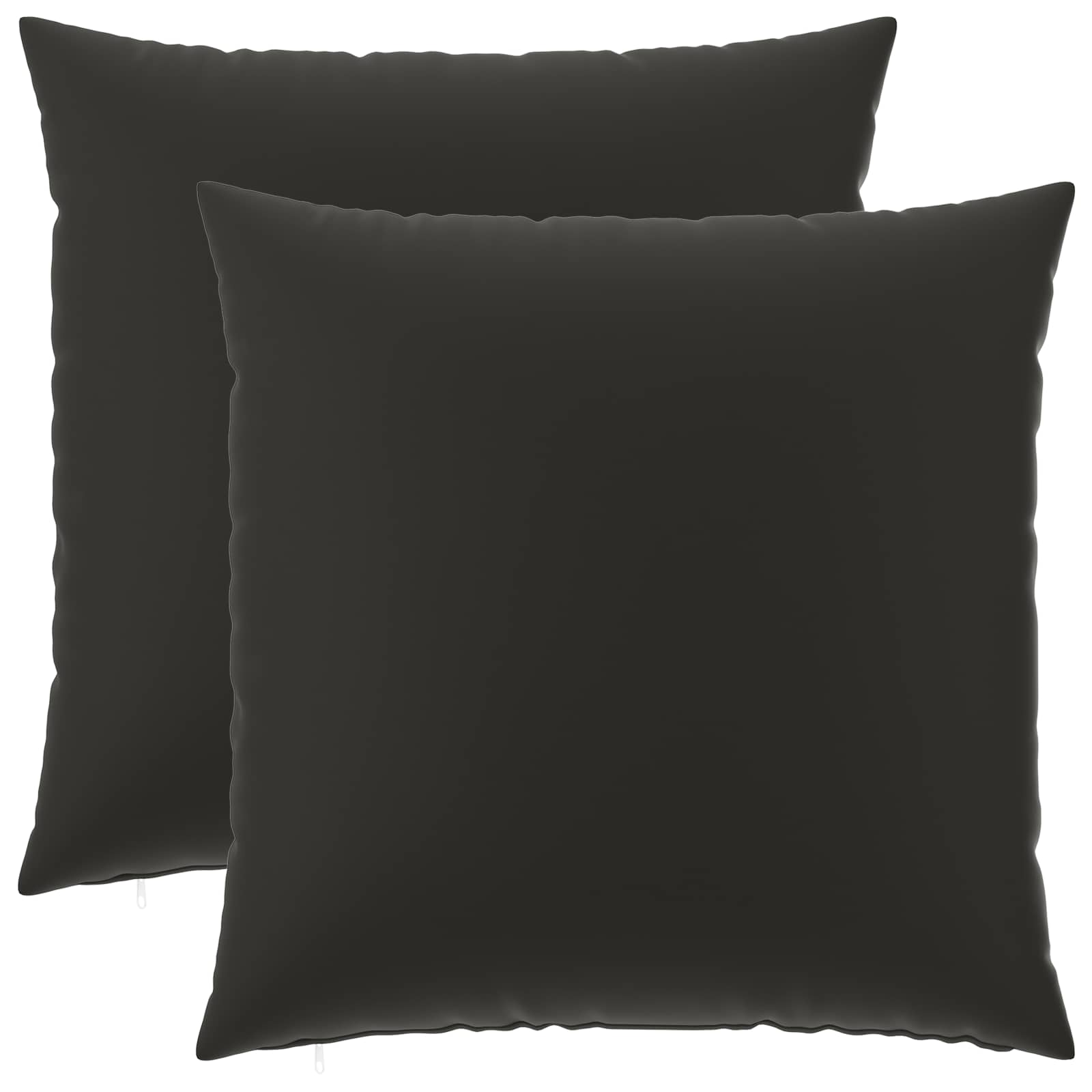 Párna huzat 2 pcs heerlen fekete 80 x 80 cm poliészter