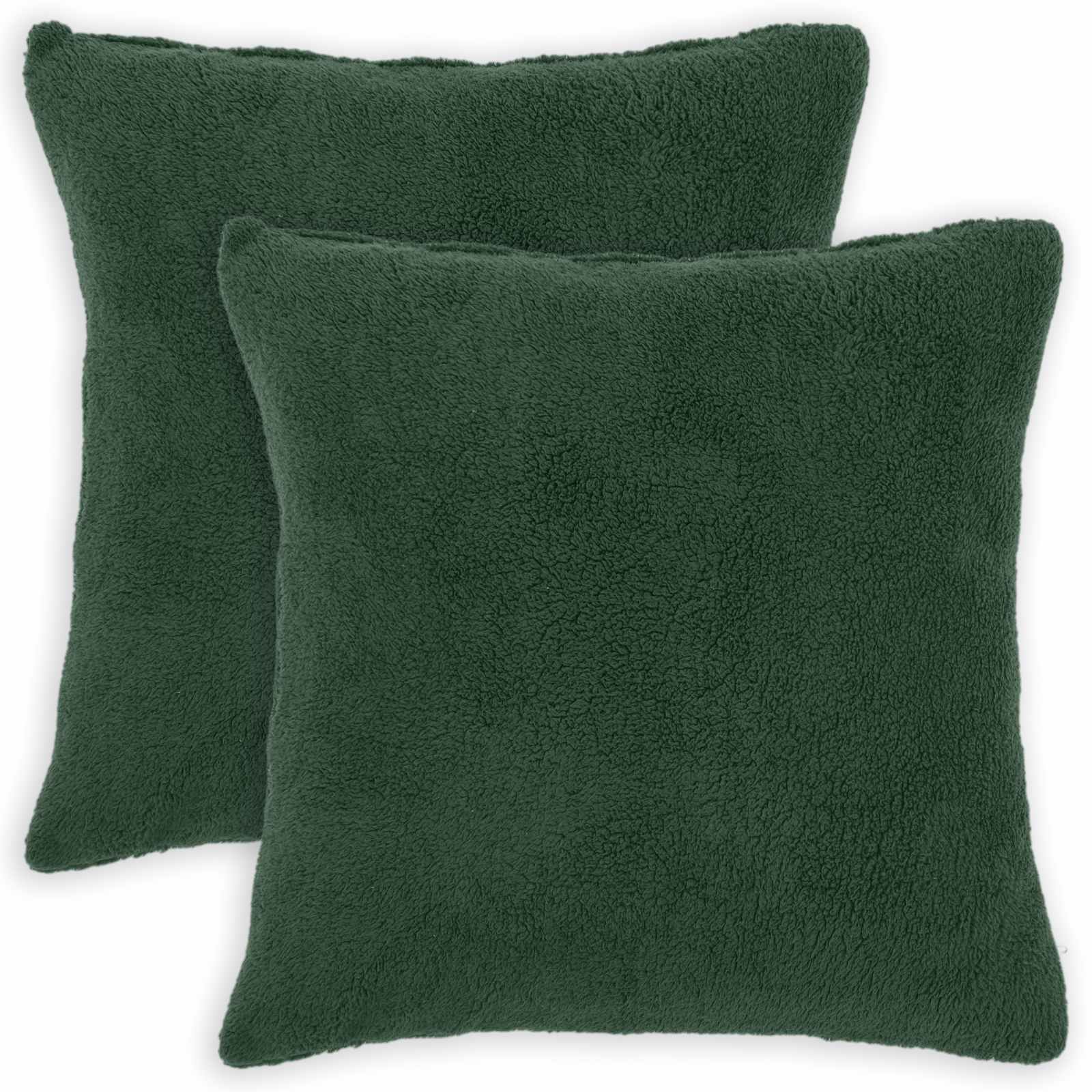 Párna huzat 2 pcs heerlen sötétzöld 80 x 80 cm bouclé