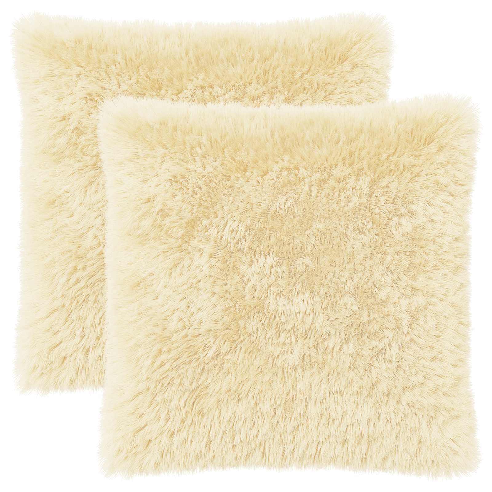 Párna huzat 2 pcs heerlen krémszínű 80 x 80 cm pv mikroplüss