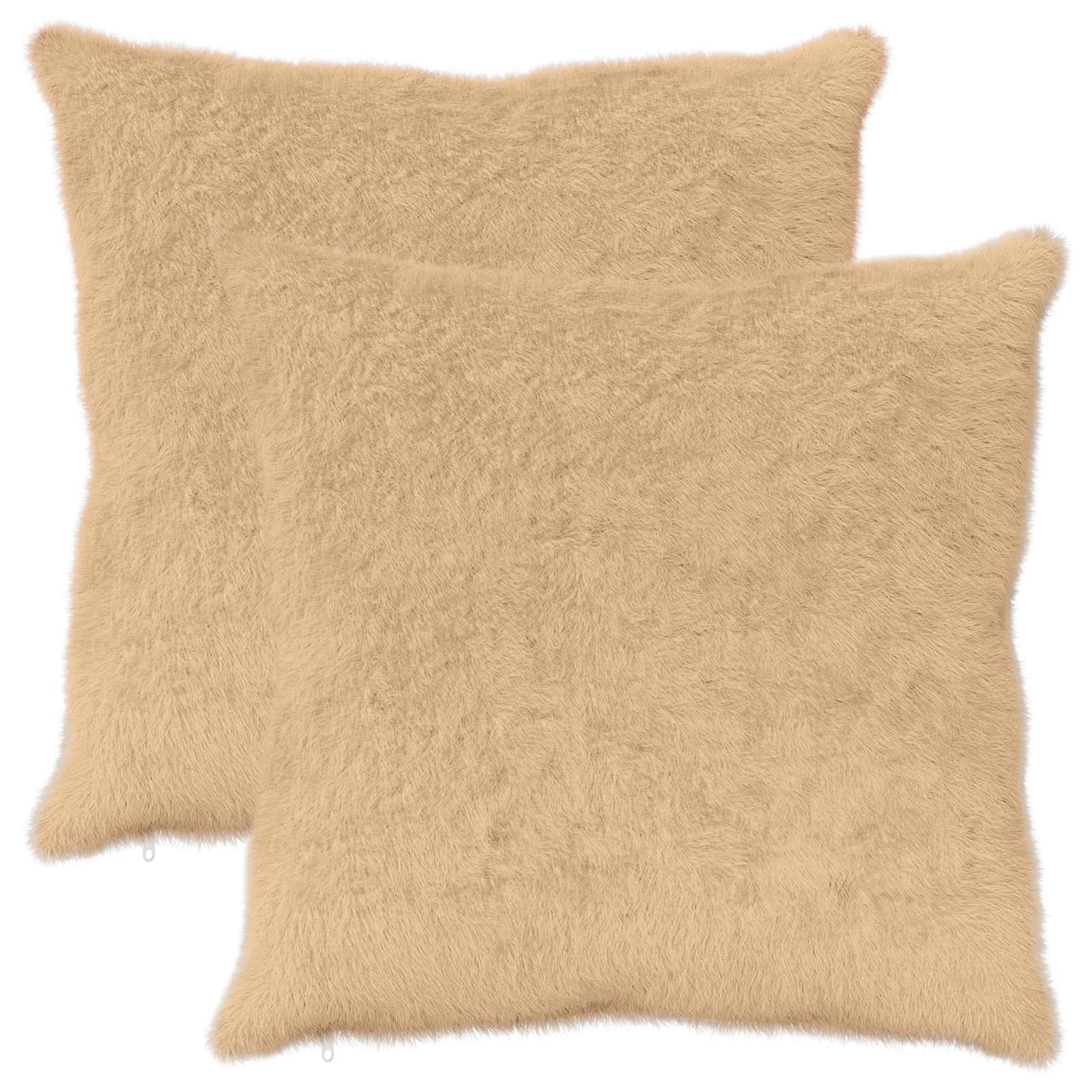 Párna huzat 2 db heerlen krémszínű 80 x 80 cm műnyúl szőr