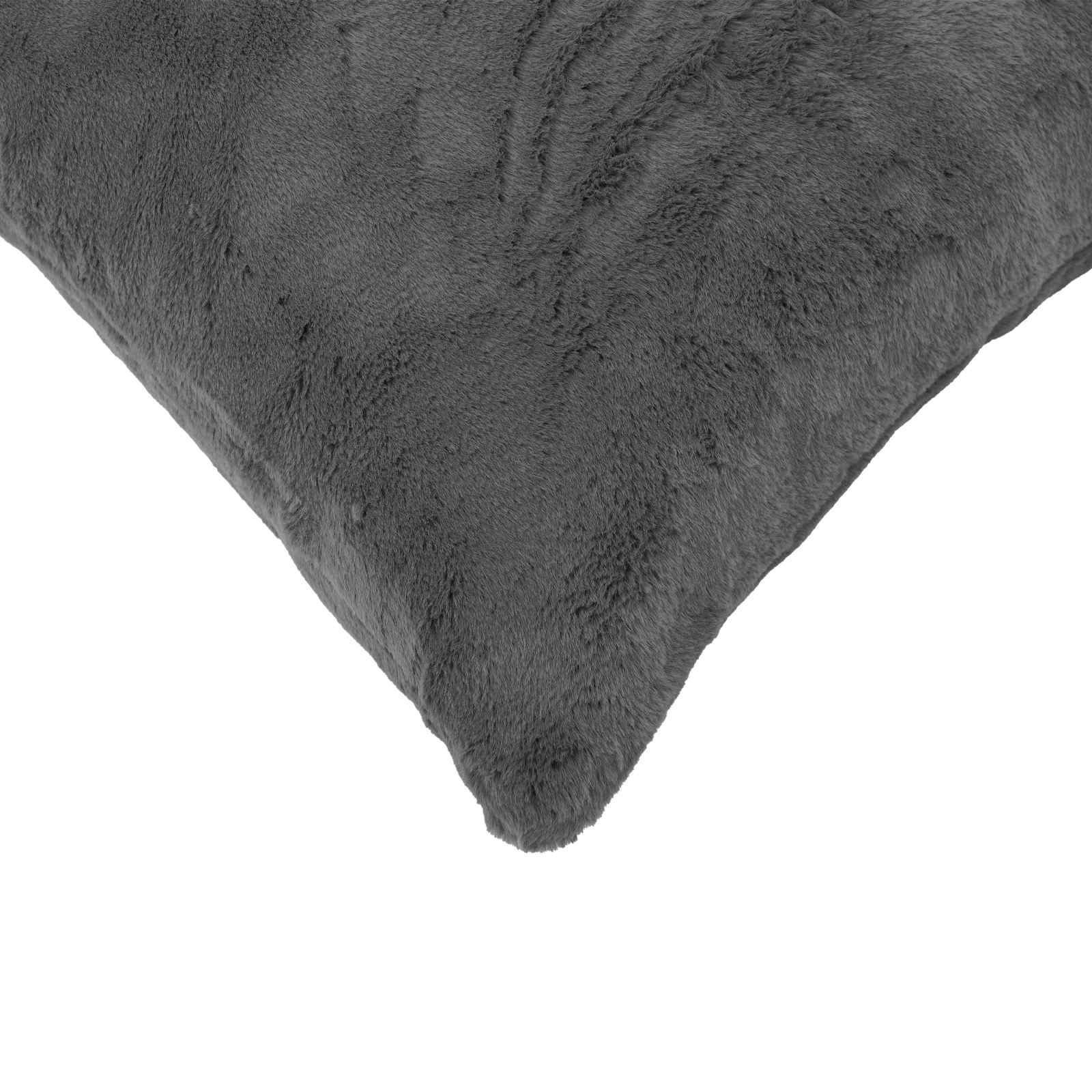 Párna huzat 2 db heerlen sötétszürke 80 x 80 cm műnyúl szőr