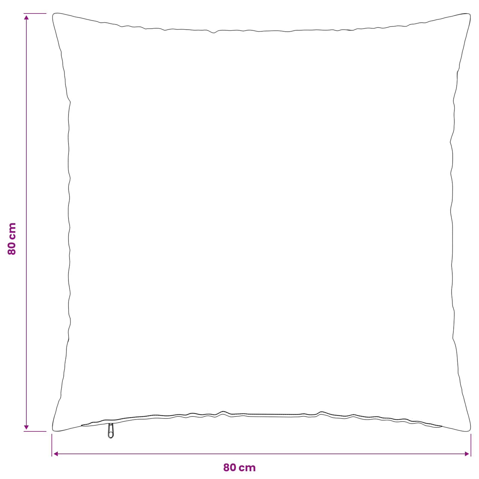 Párna huzat 2 db heerlen sötétszürke 80 x 80 cm műnyúl szőr