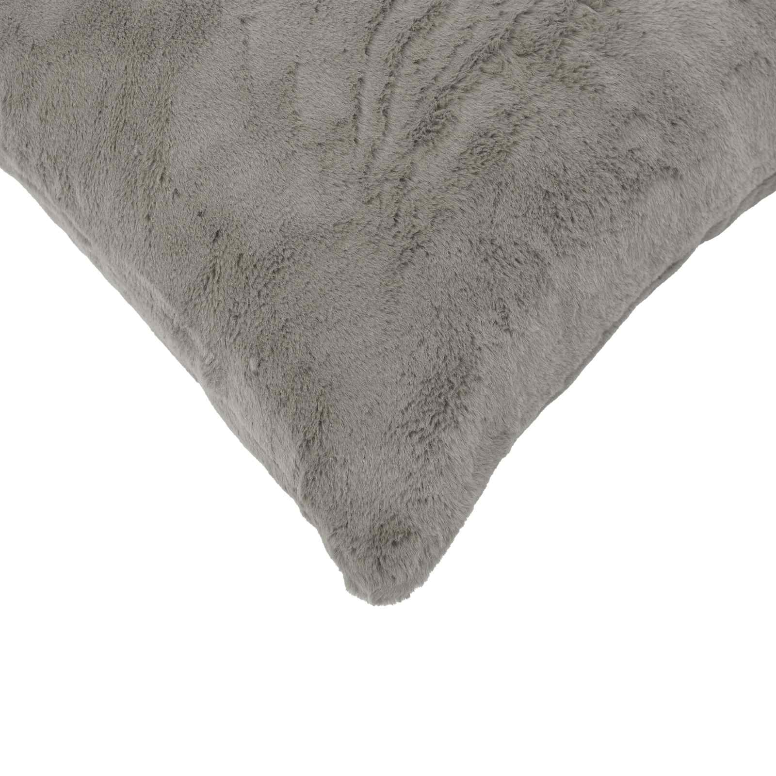Párna huzat 6 db heerlen világosszürke 80 x 80 cm műnyúl szőr