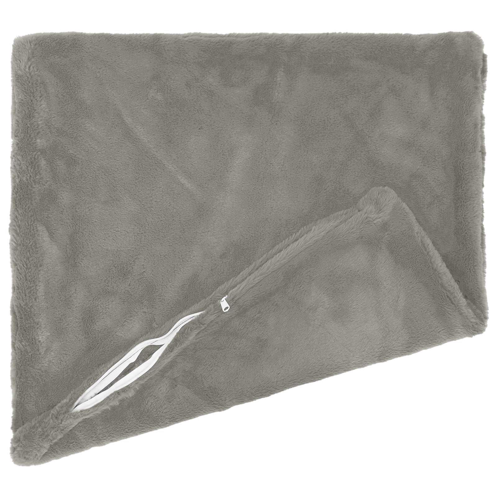 Párna huzat 6 db heerlen világosszürke 80 x 80 cm műnyúl szőr