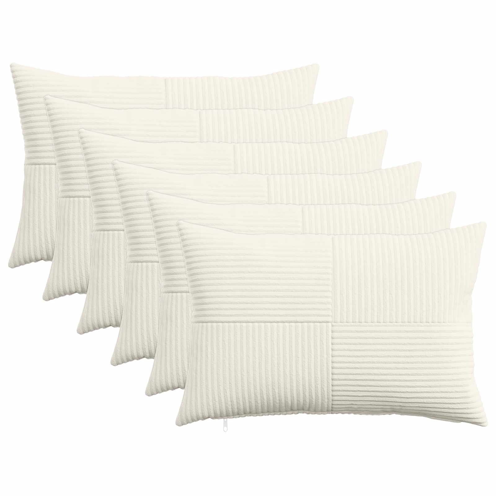 Párna huzat 6 pcs almelo krémszínű 30 x 50 cm cord