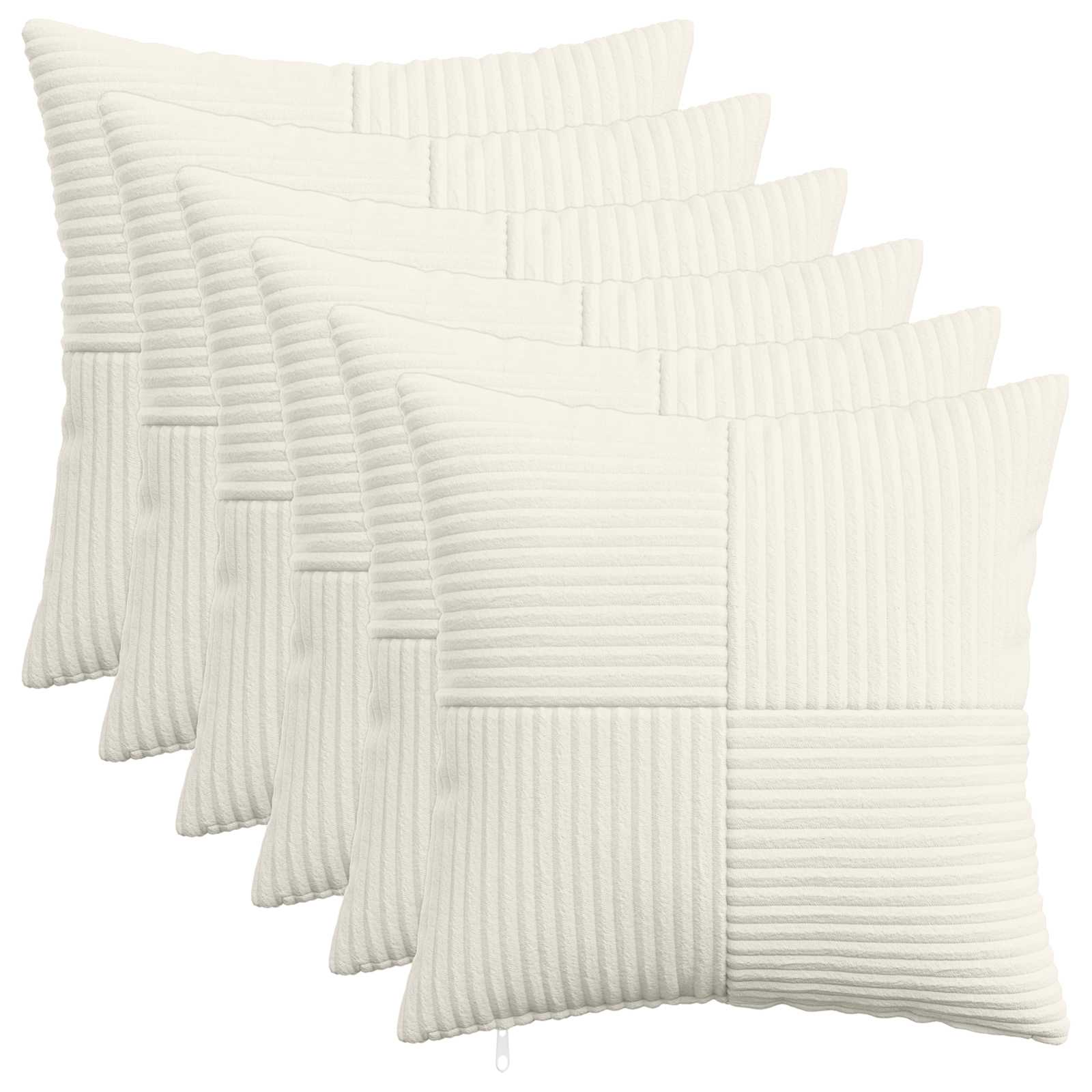 Párna huzat 6 pcs almelo krémszínű 35 x 35 cm cord