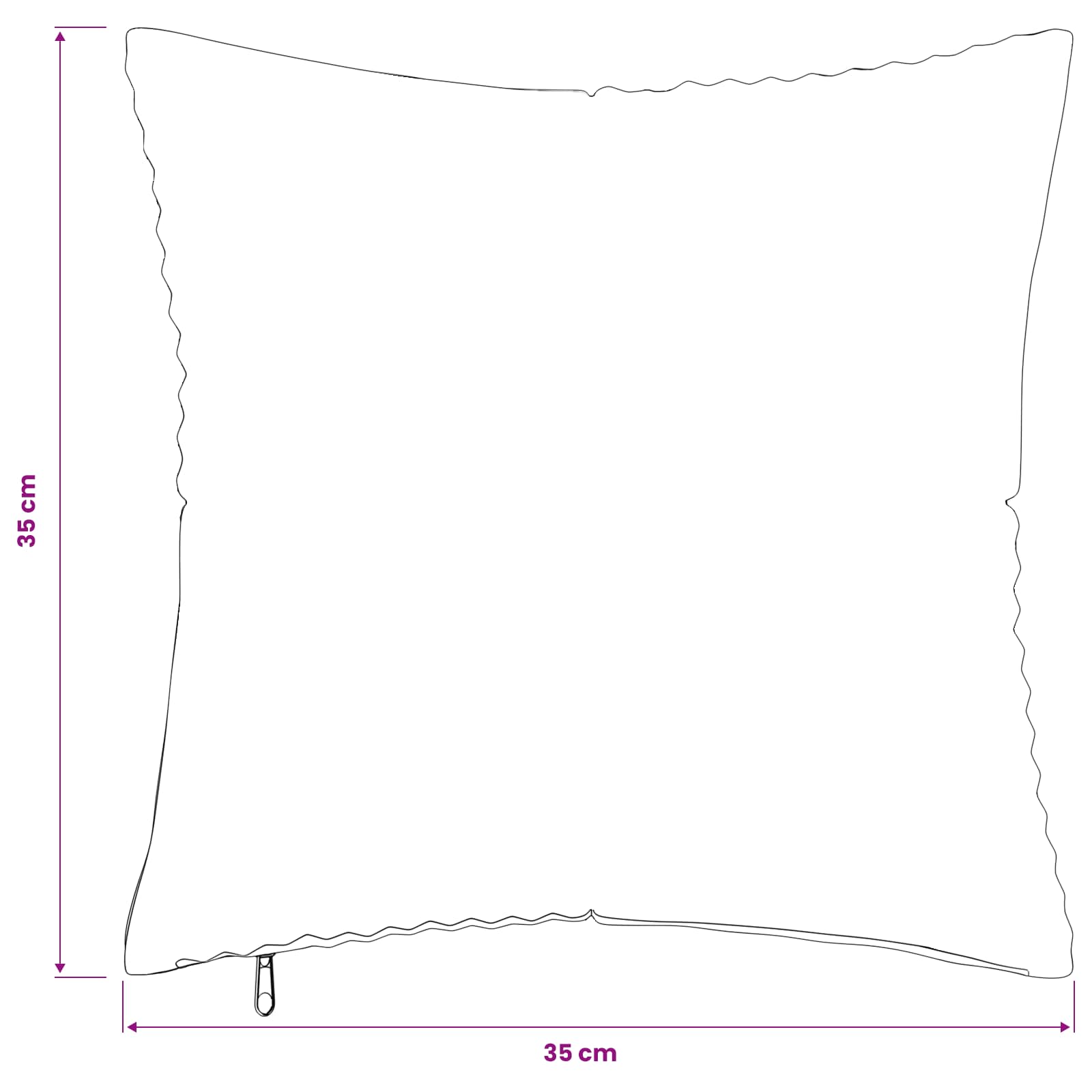 Párna huzat 2 pcs almelo zöld 35 x 35 cm cord