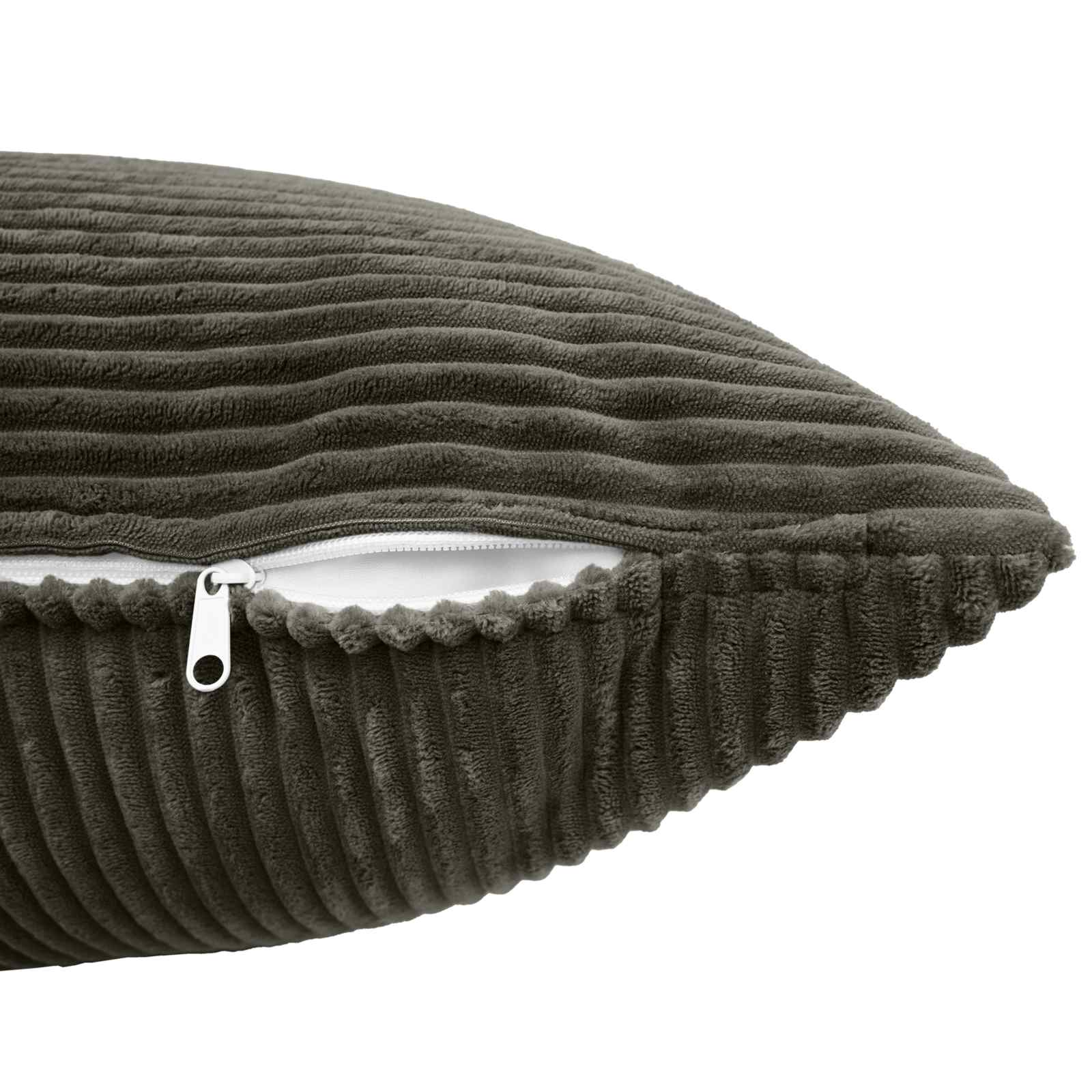 Párna huzat 12 pcs almelo antracitszürke 40 x 40 cm cord