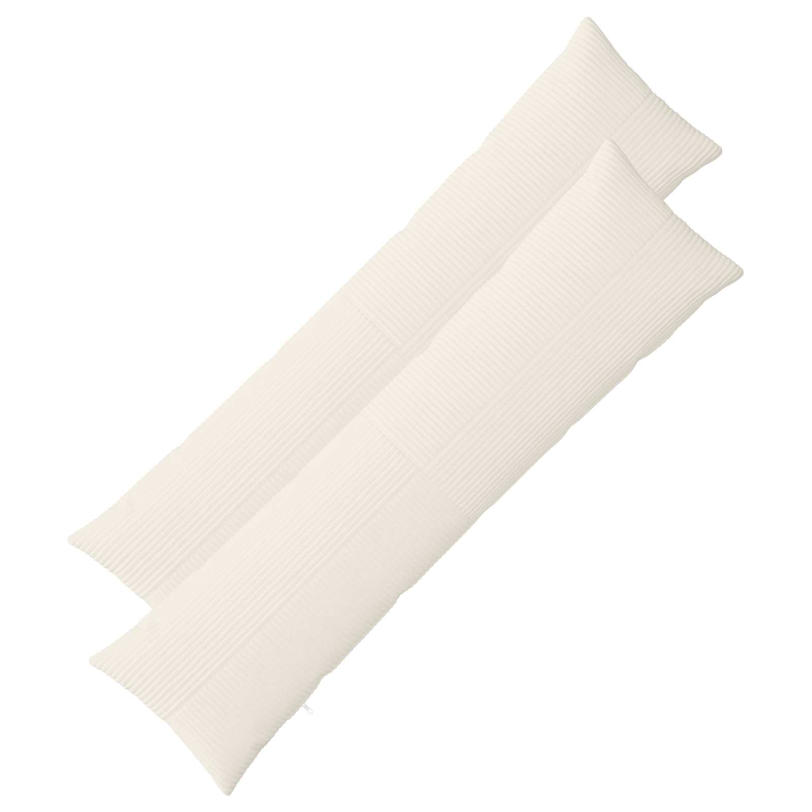 Párna huzat 2 pcs almelo krémszínű 40 x 145 cm cord