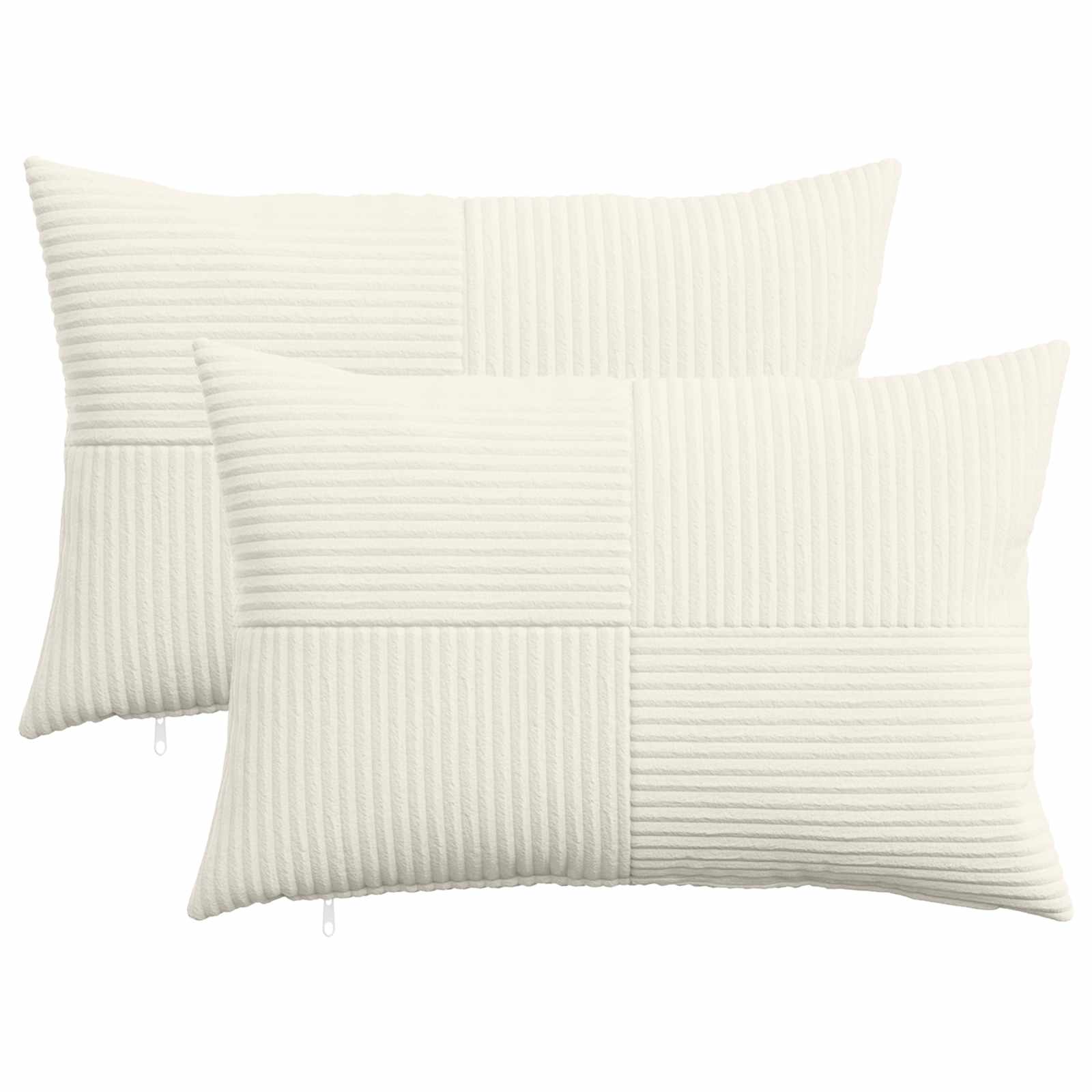 Párna huzat 2 pcs almelo krémszínű 40 x 60 cm cord