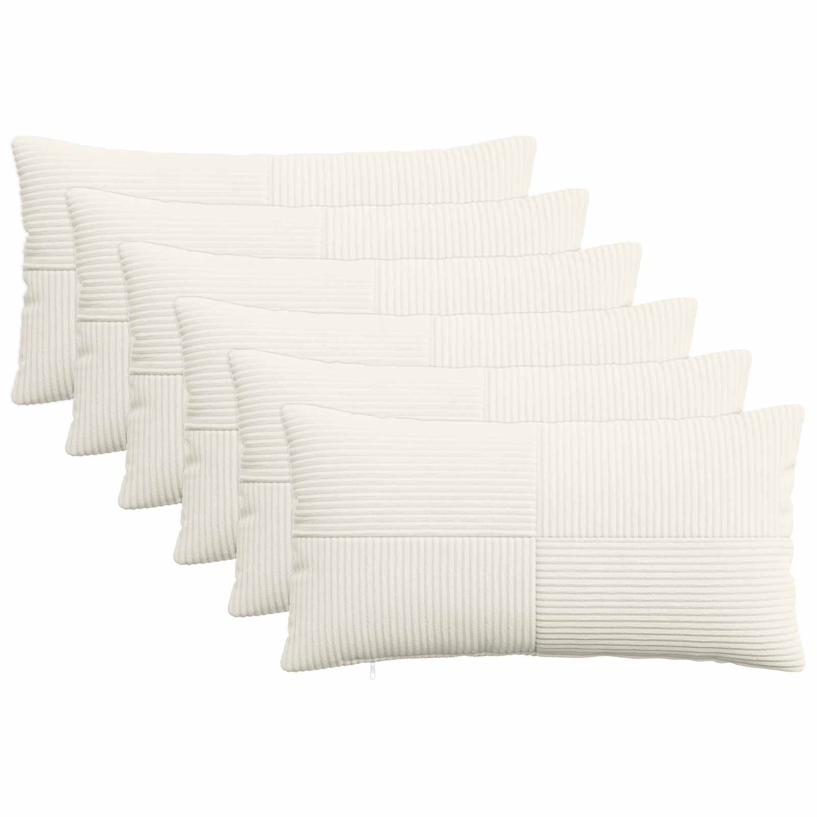 Párna huzat 6 pcs almelo krémszínű 40 x 70 cm cord