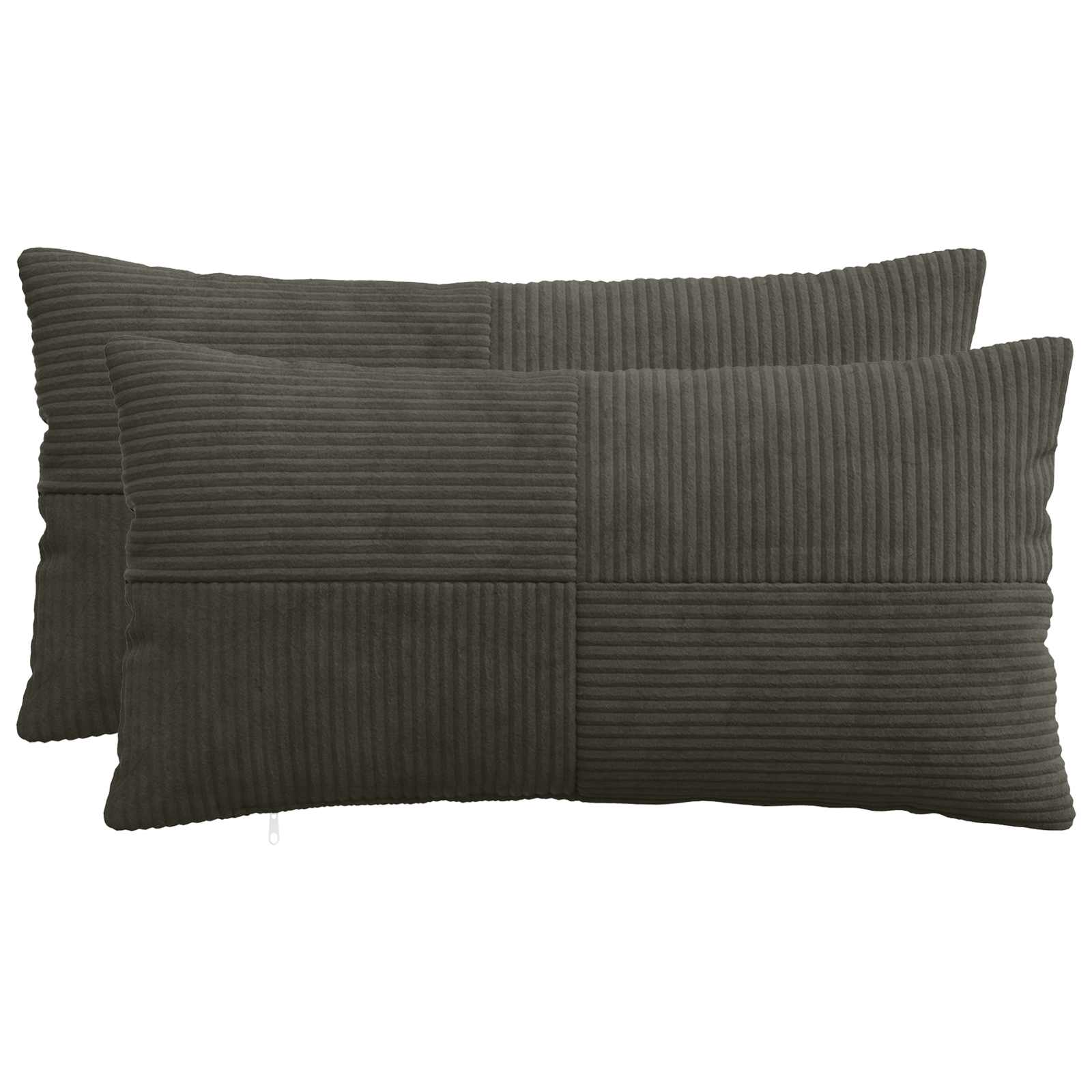 Párna huzat 2 pcs almelo antracitszürke 40 x 70 cm cord