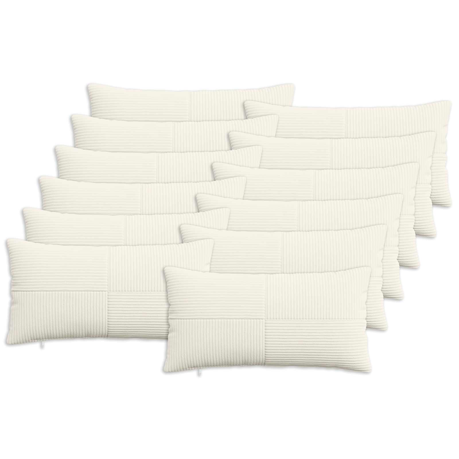 Párna huzat 12 pcs almelo krémszínű 40 x 80 cm cord