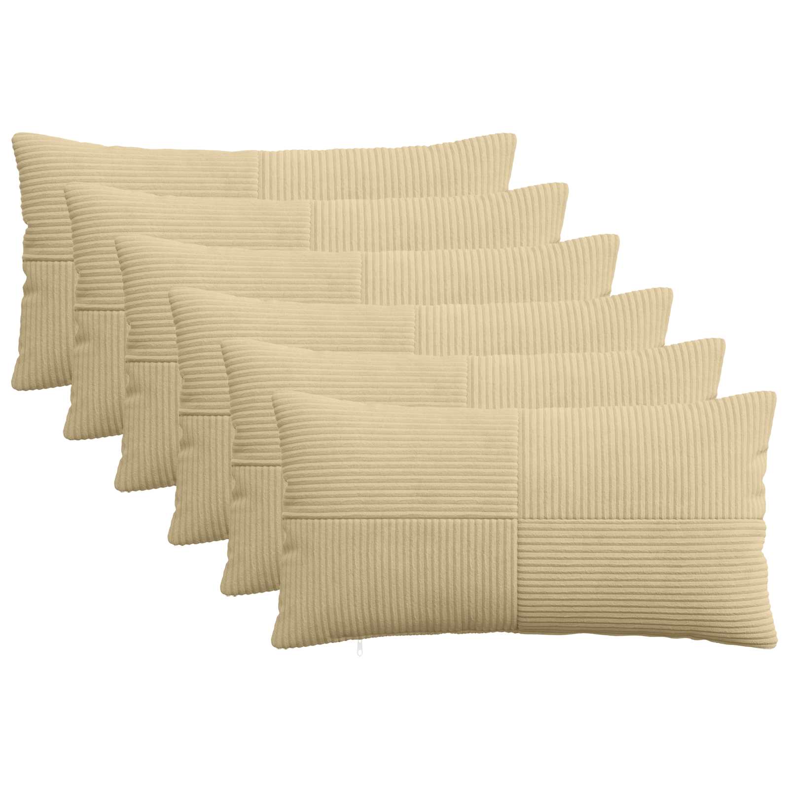 Párna huzat 6 pcs almelo szürke zöld 40 x 80 cm cord