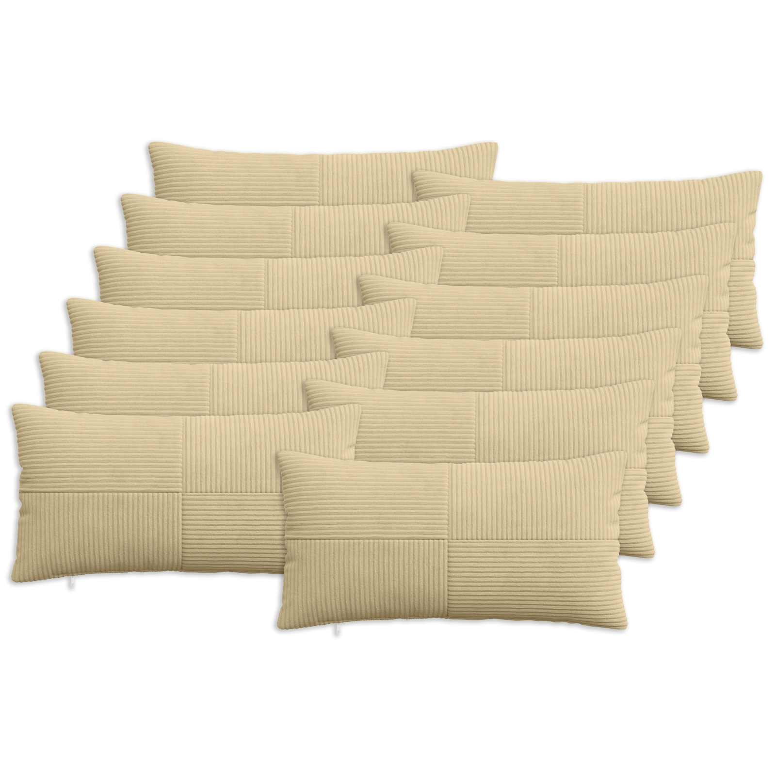 Párna huzat 12 pcs almelo szürke zöld 40 x 80 cm cord