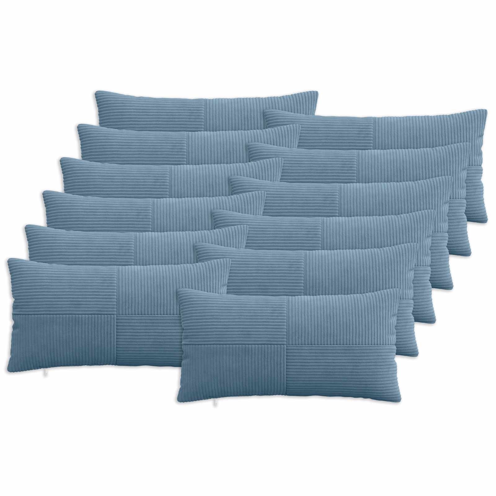 Párna huzat 12 pcs almelo kék 40 x 80 cm cord