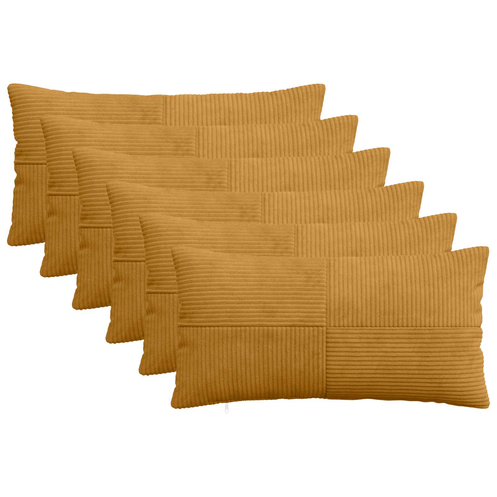 Párna huzat 6 pcs almelo sárga 40 x 80 cm cord