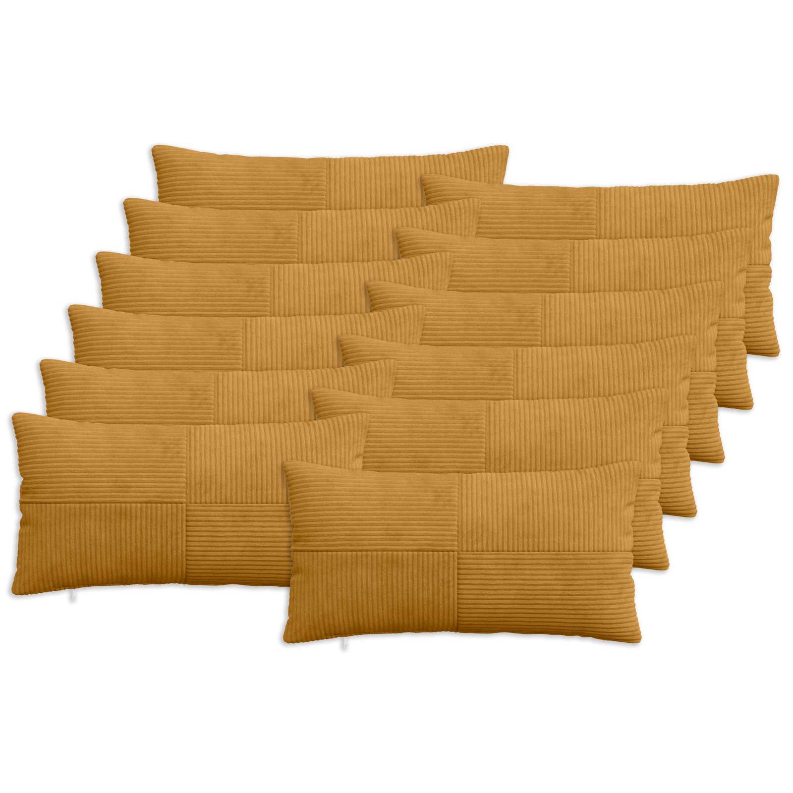 Párna huzat 12 pcs almelo sárga 40 x 80 cm cord