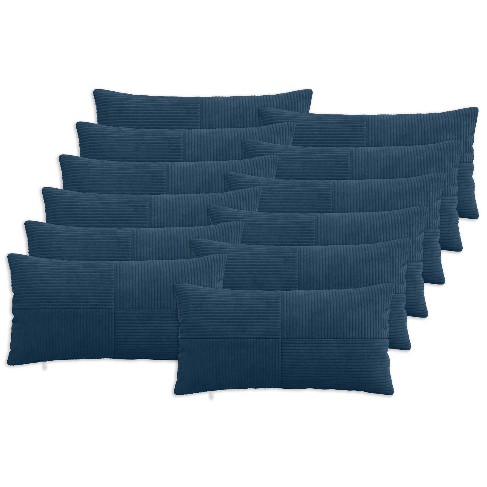 Párna huzat 12 pcs almelo sötétkék 40 x 80 cm cord