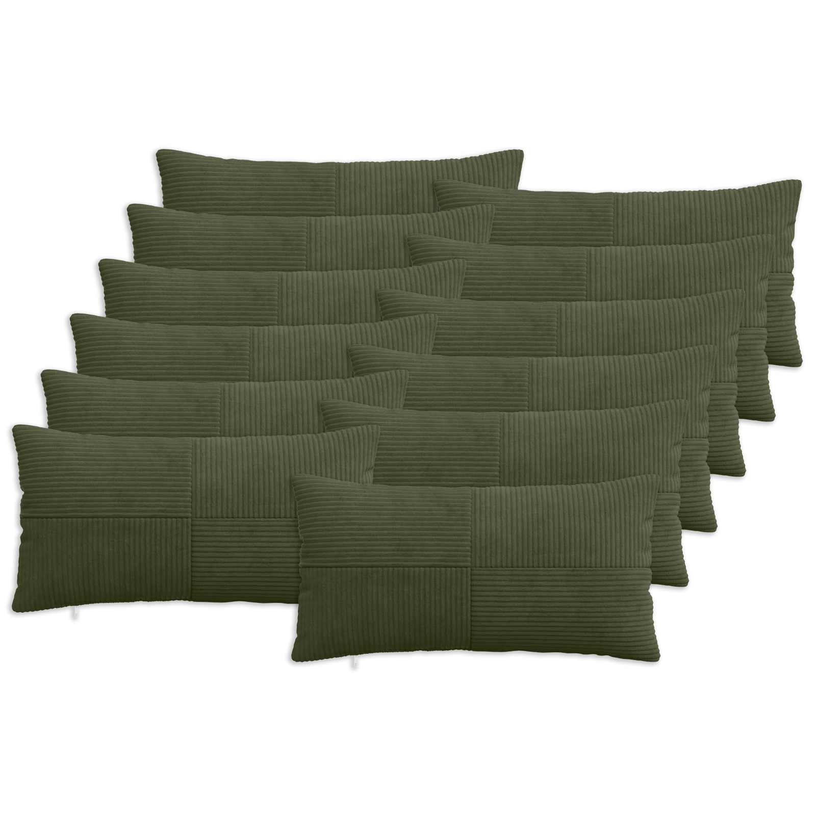 Párna huzat 12 pcs almelo zöld 40 x 80 cm cord