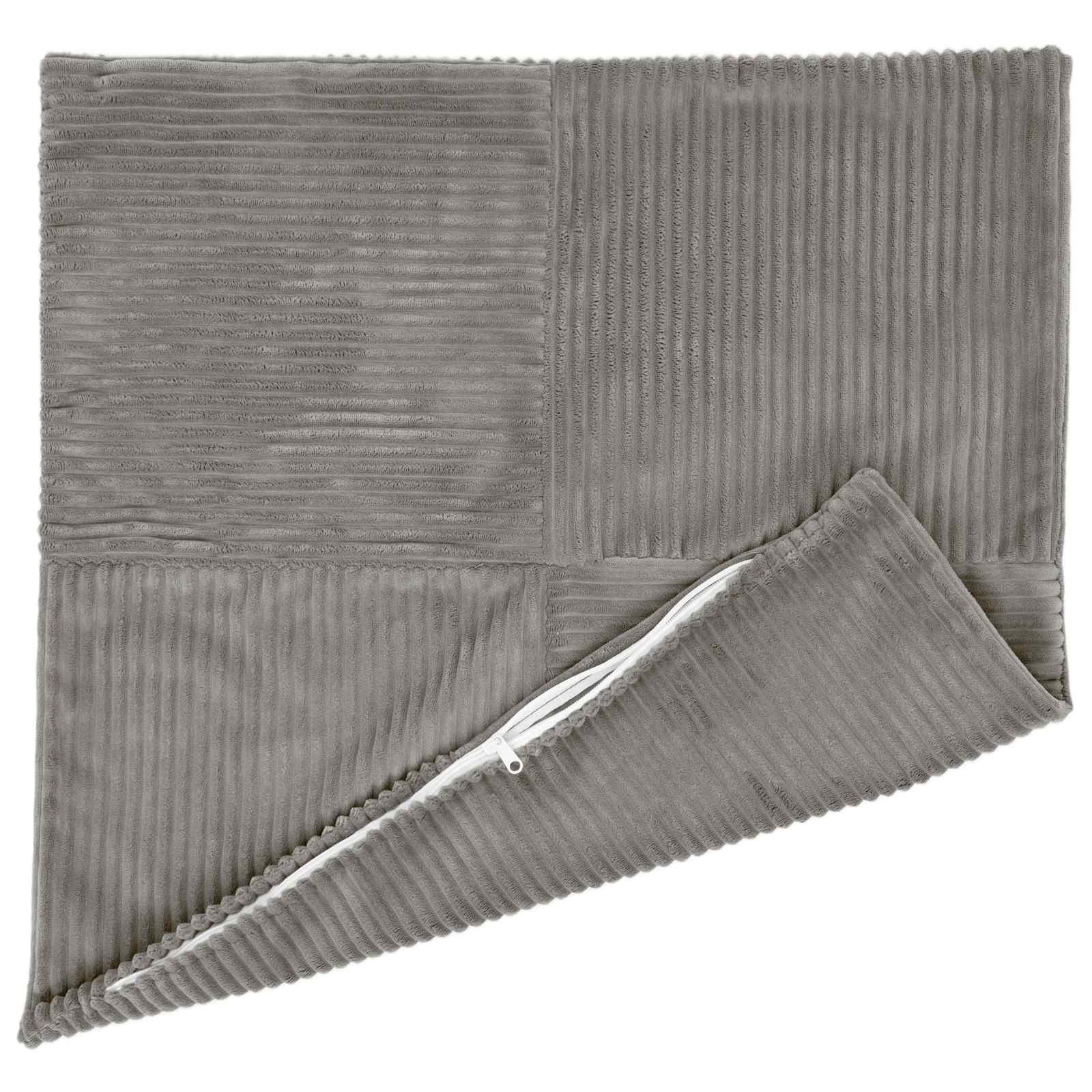 Párna huzat 12 pcs almelo világosszürke 45 x 45 cm cord