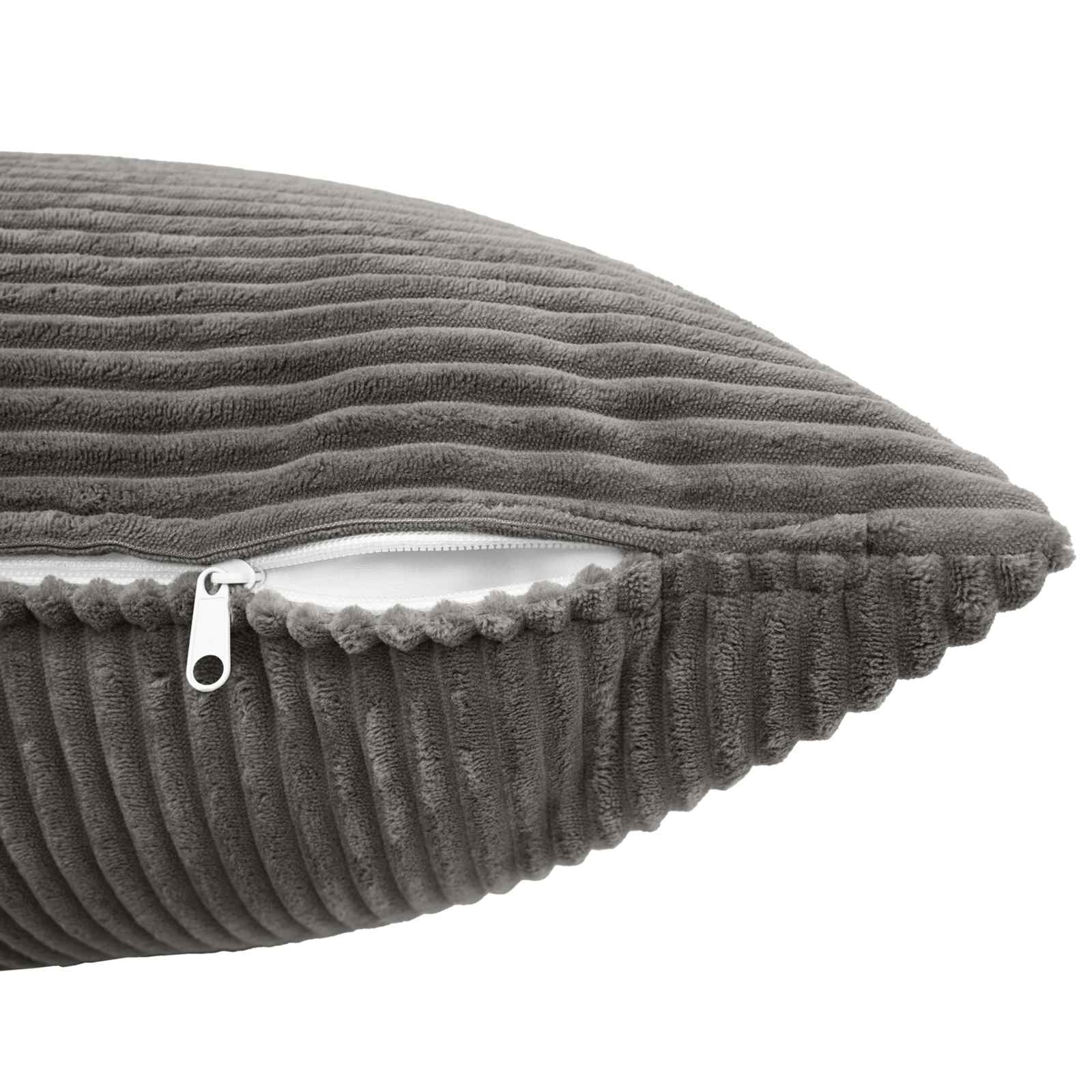 Párna huzat 12 pcs almelo sötétszürke 45 x 45 cm cord