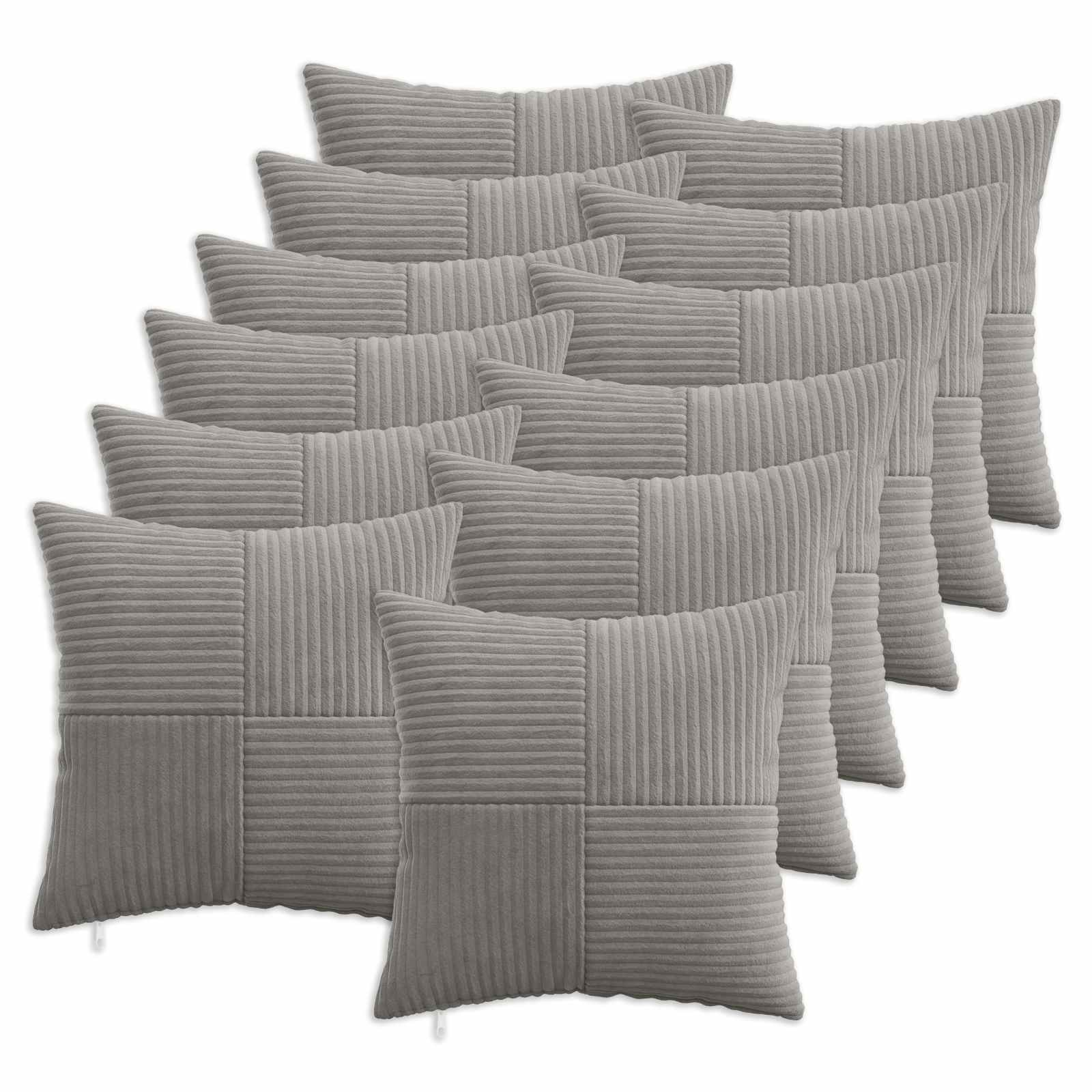 Párna huzat 12 pcs almelo világosszürke 50 x 50 cm cord