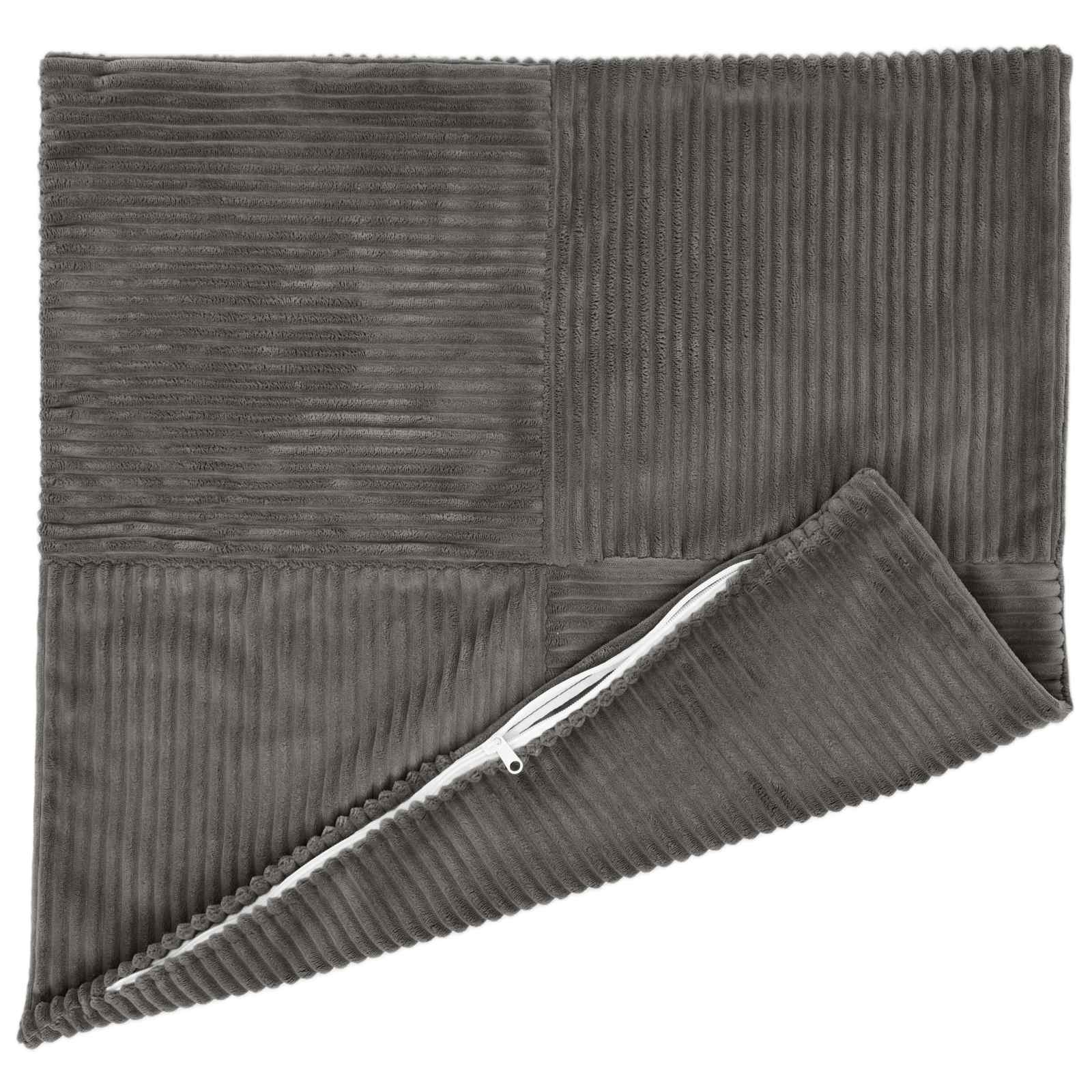 Párna huzat 2 pcs almelo sötétszürke 50 x 50 cm cord